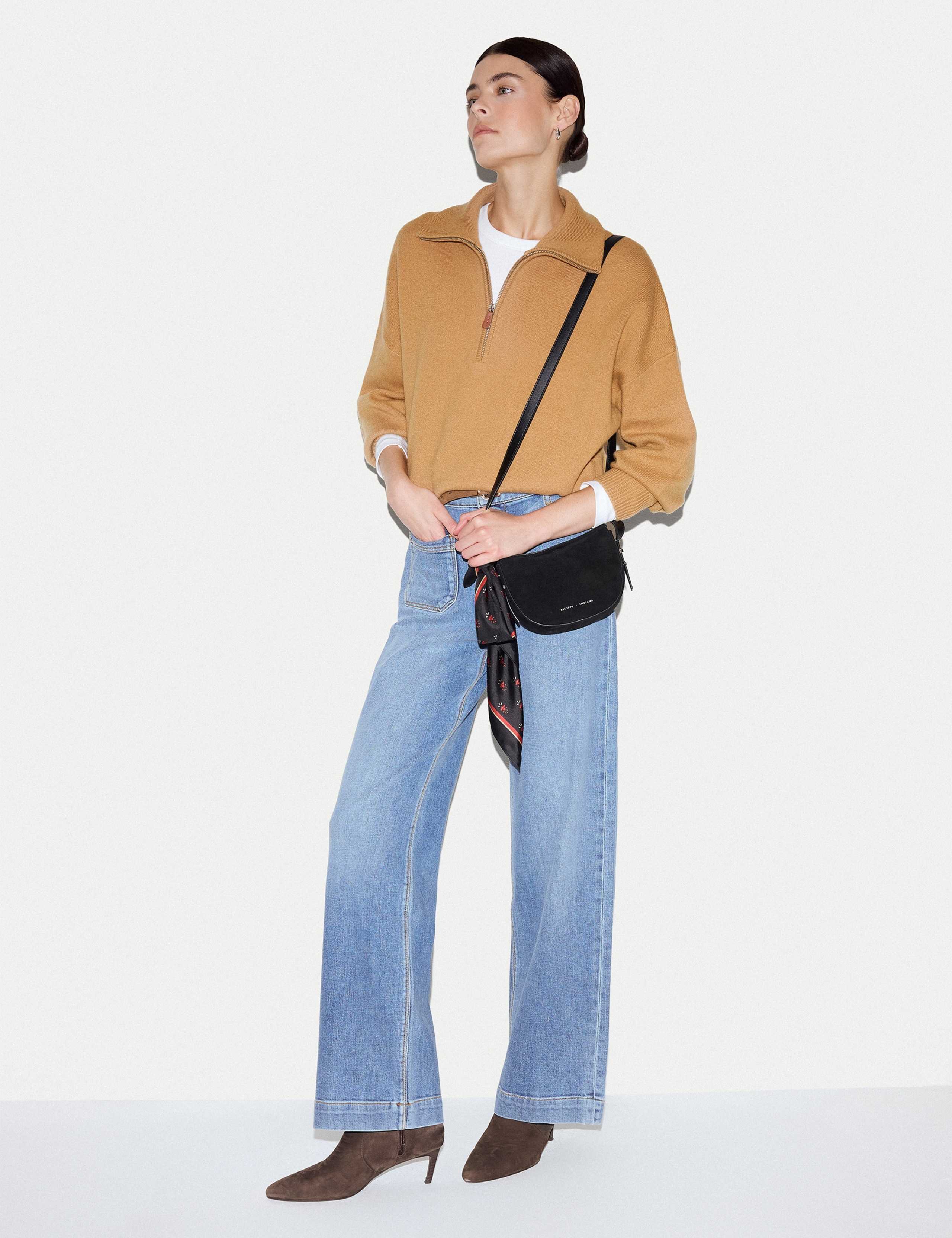 Double Faced Knit Half Zip Jumper 3 of 6