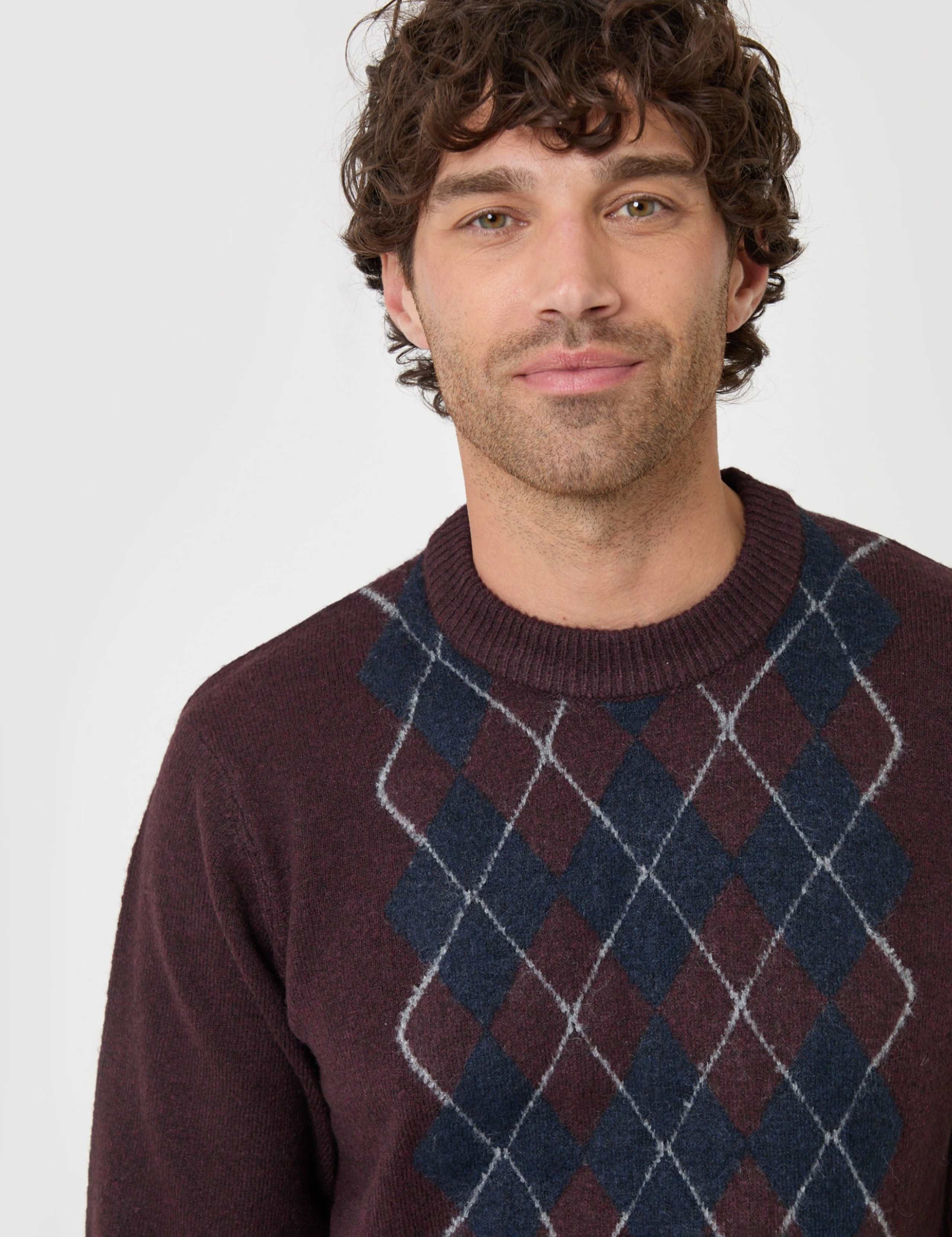 Argyle Crew Neck Jumper 4 of 6