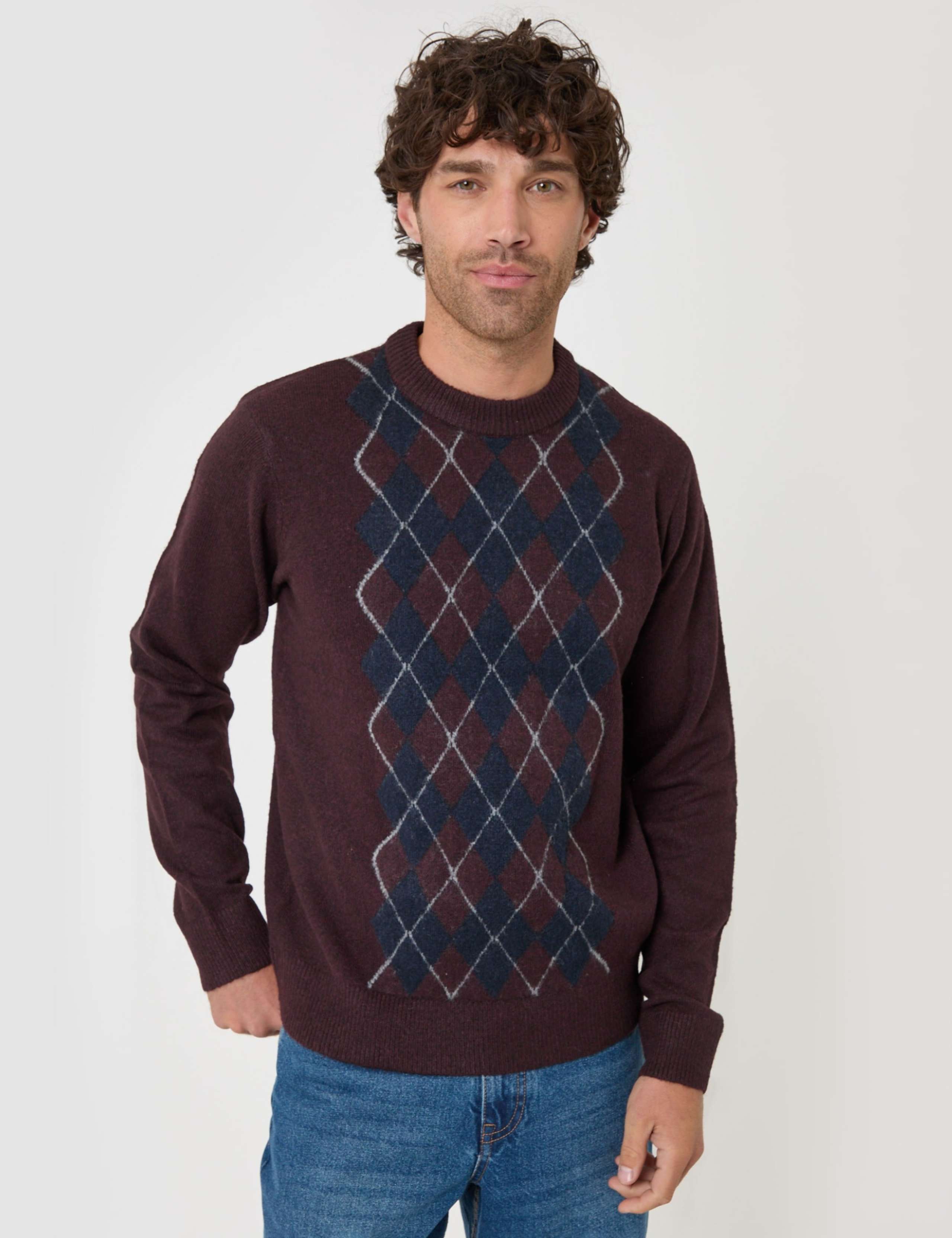 Argyle Crew Neck Jumper 5 of 6