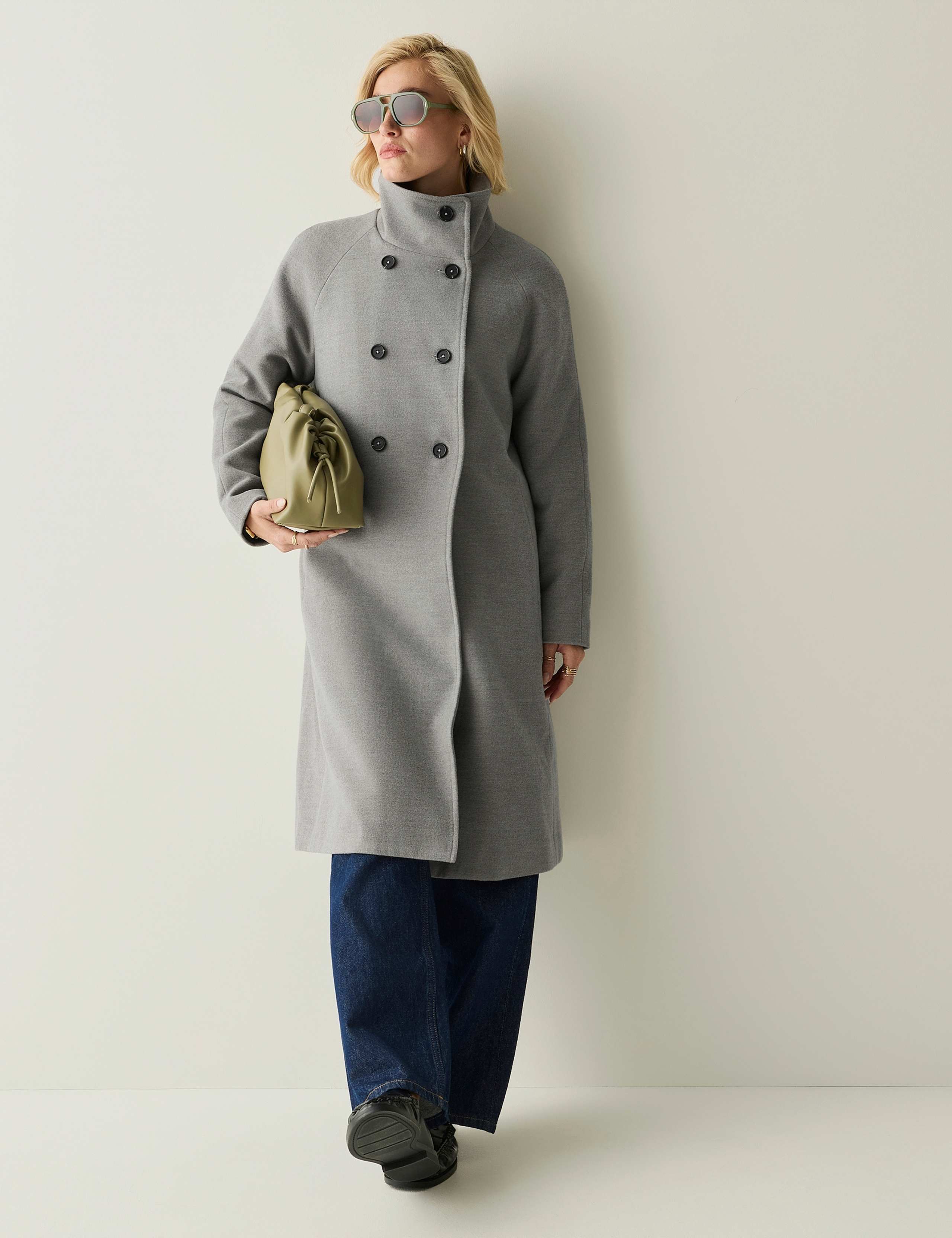 Showerproof Funnel Neck Longline Coat 3 of 7