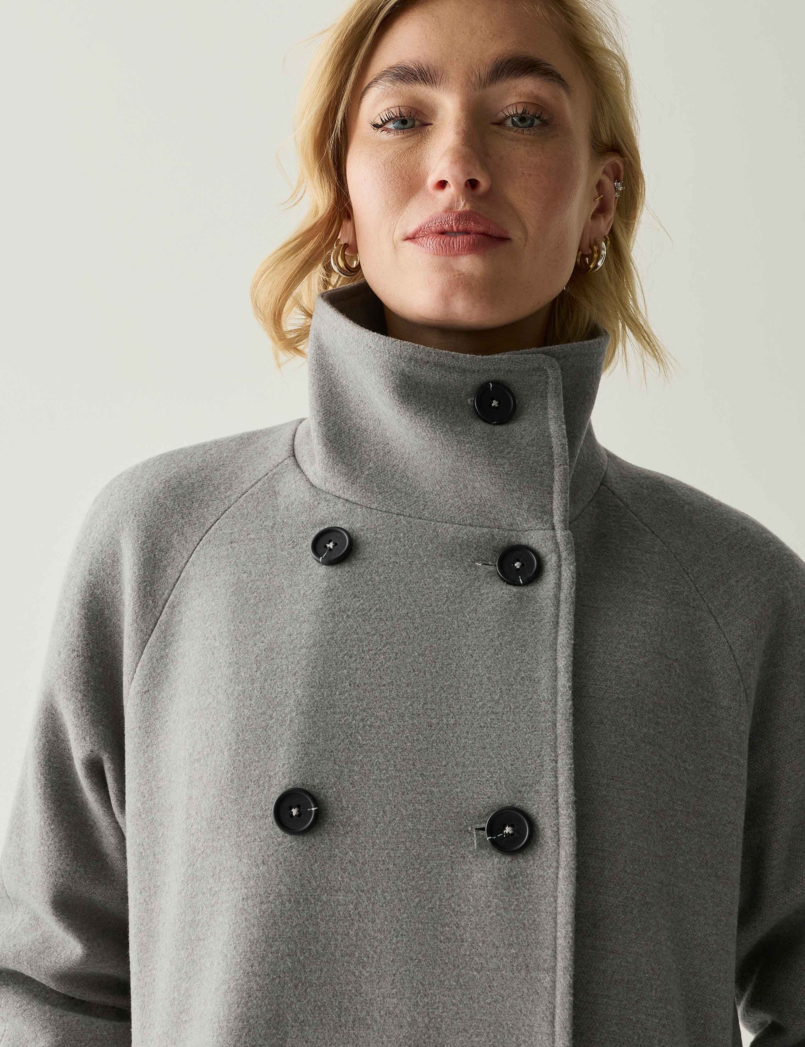 Showerproof Funnel Neck Longline Coat 4 of 7