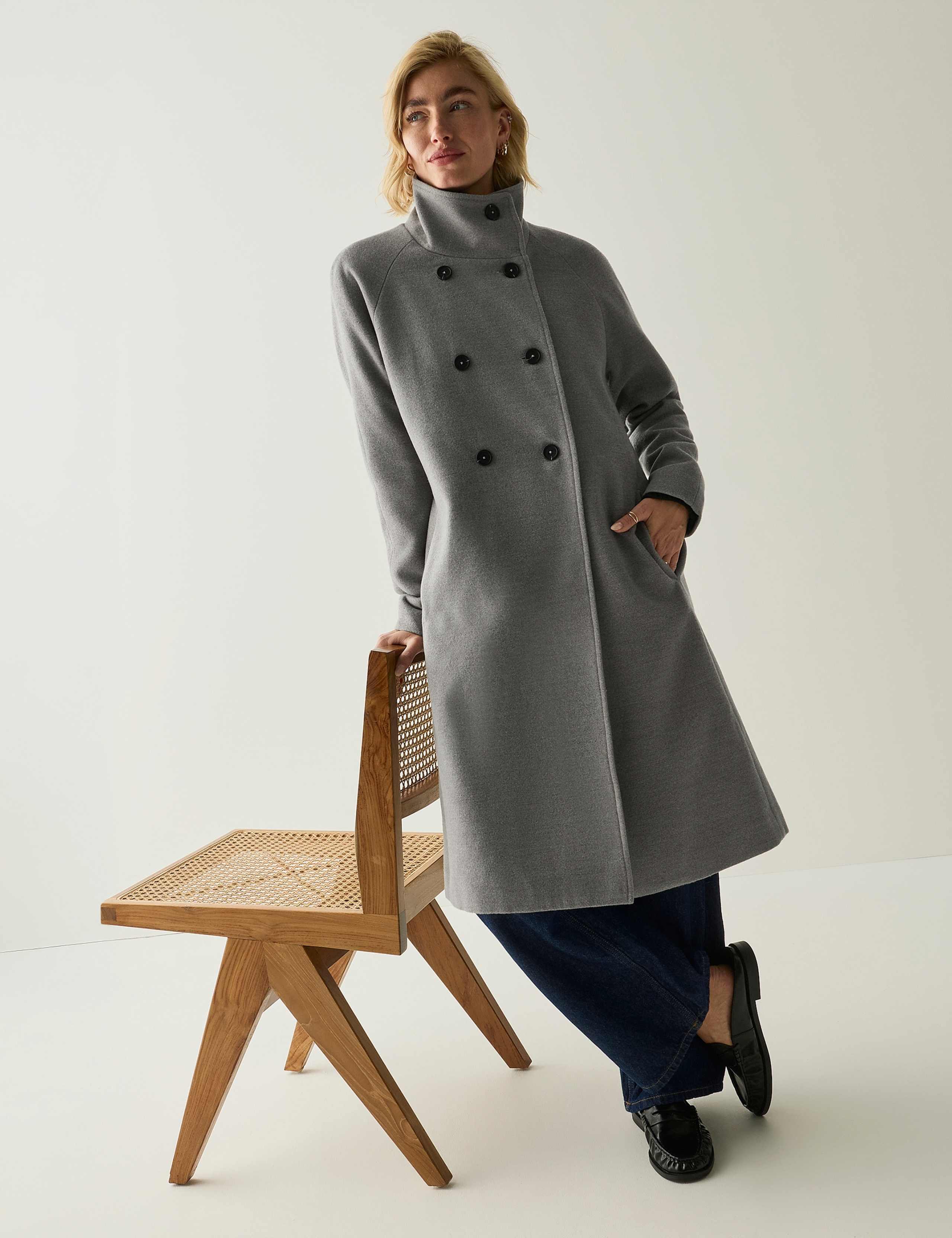 Showerproof Funnel Neck Longline Coat 6 of 7