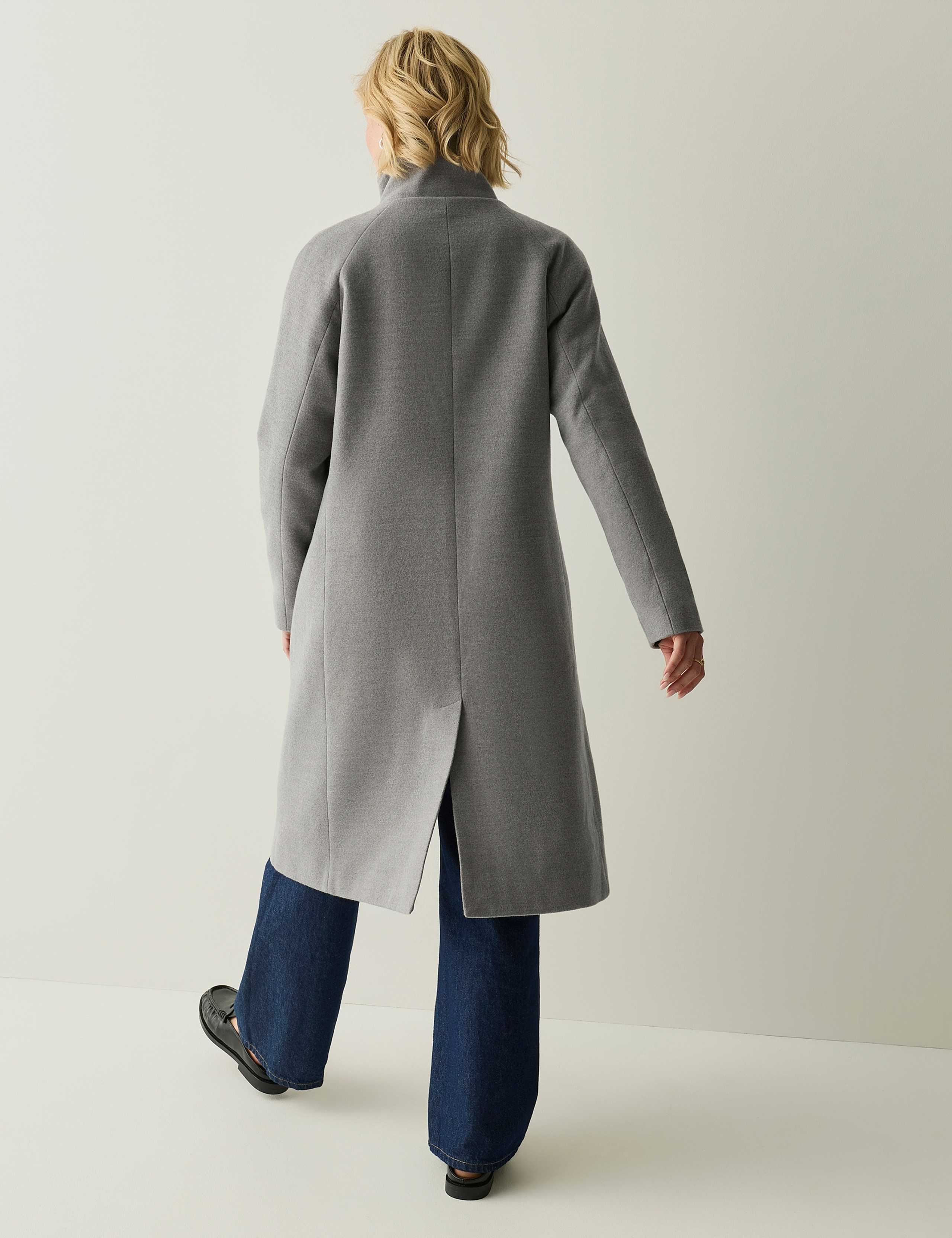 Showerproof Funnel Neck Longline Coat 7 of 7