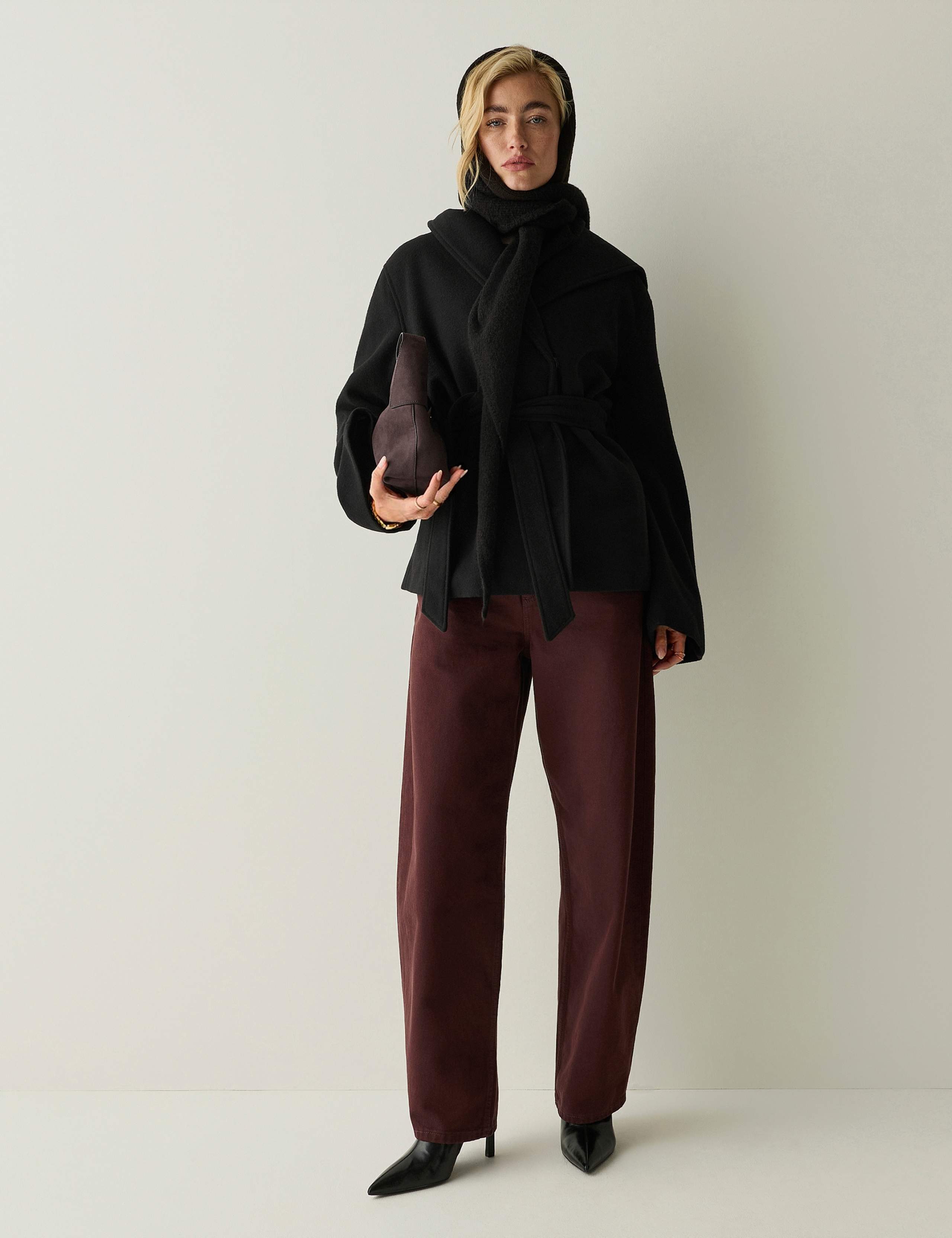 Showerproof Hooded Short Wrap Coat 3 of 7