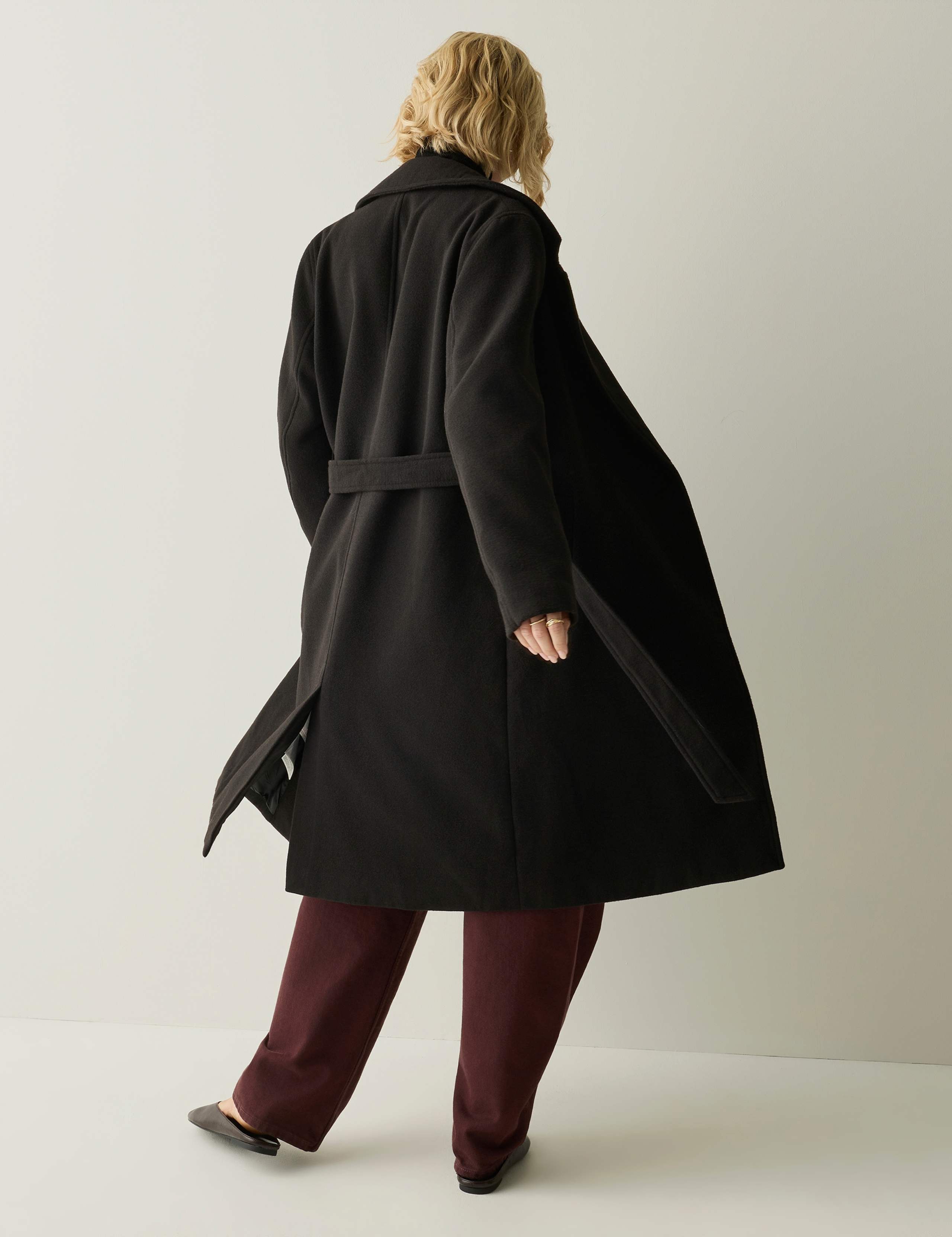 Showerproof Belted Longline Wrap Coat 5 of 9