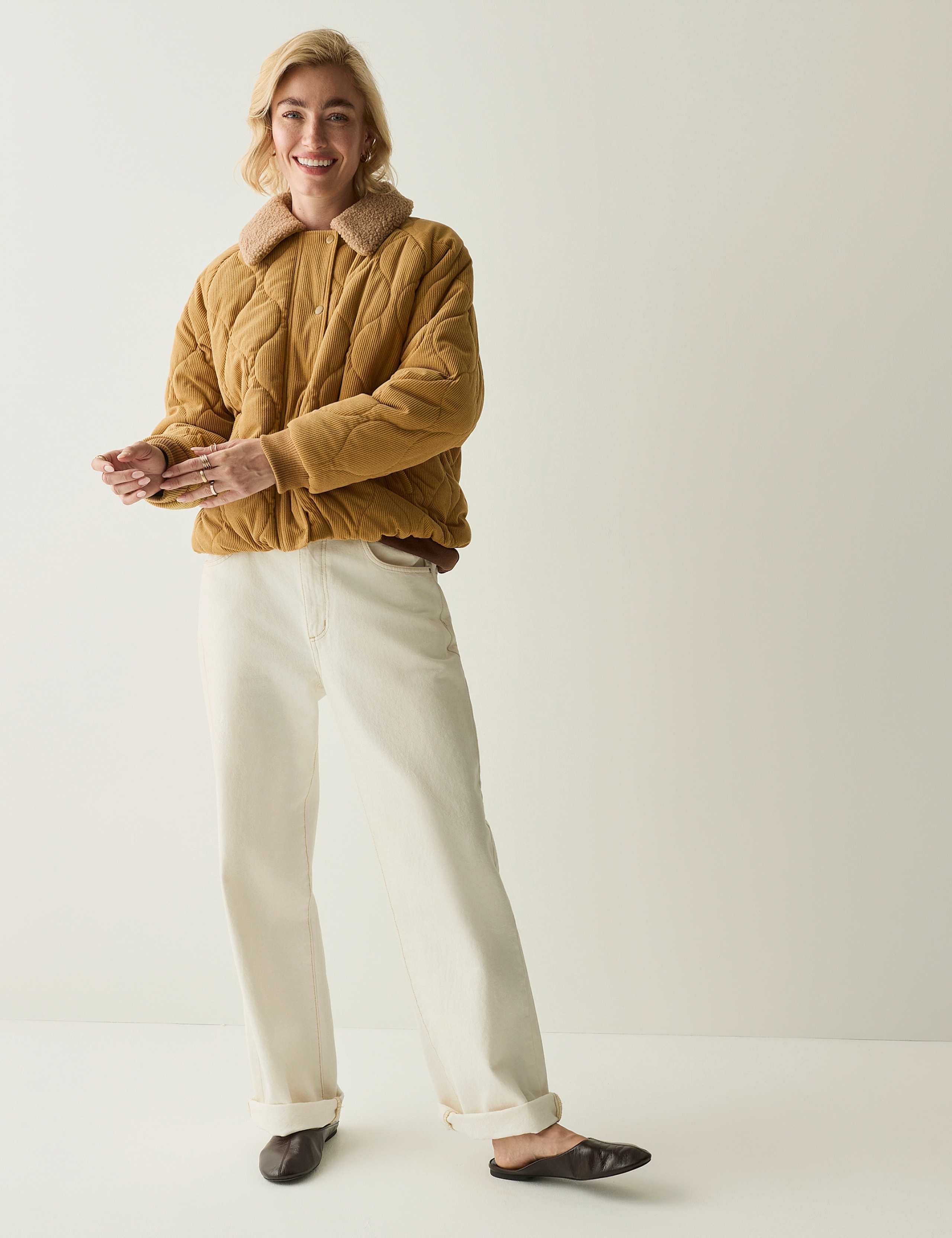 Cord Quilted Jacket 3 of 7
