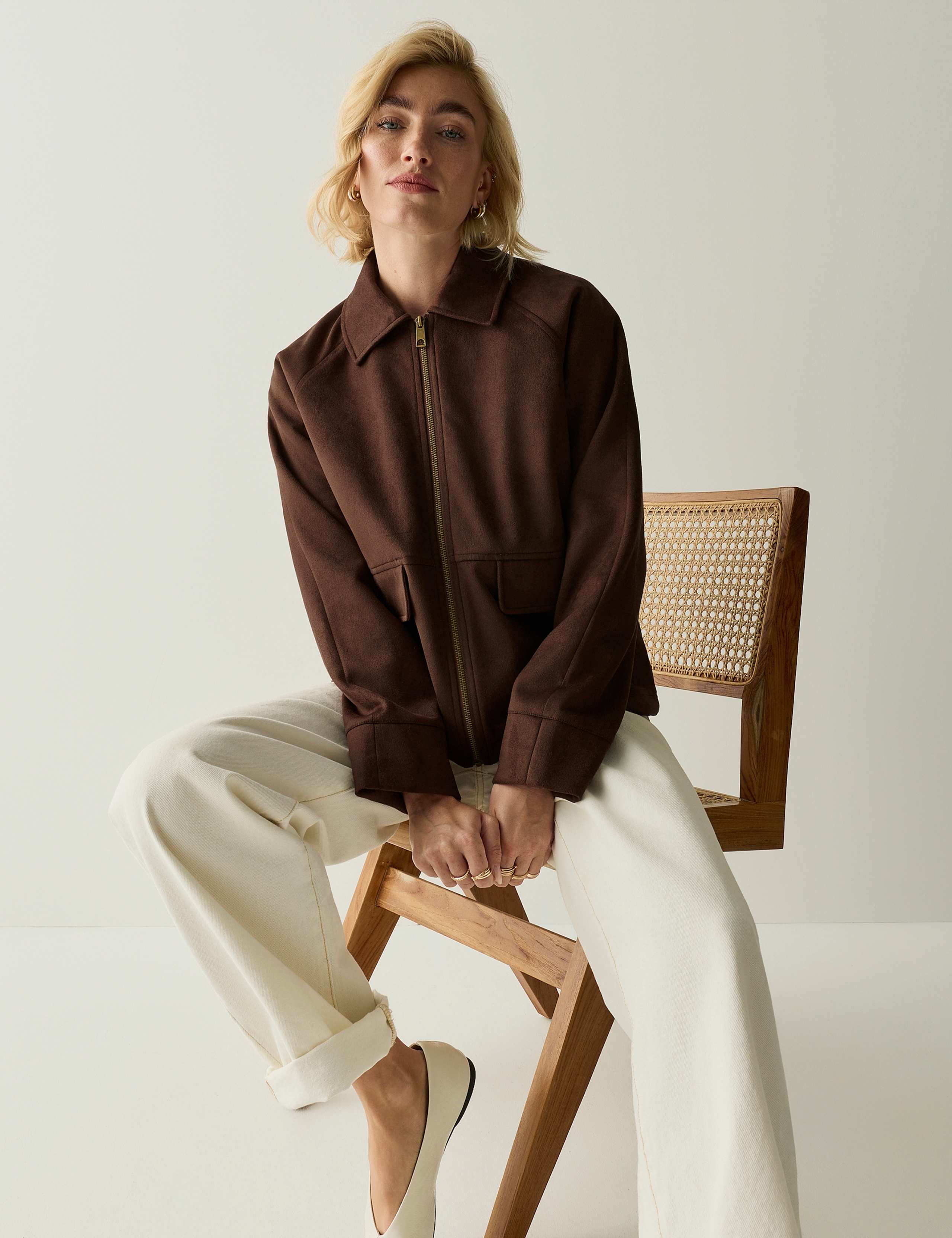 Cropped Bomber Jacket 4 of 7