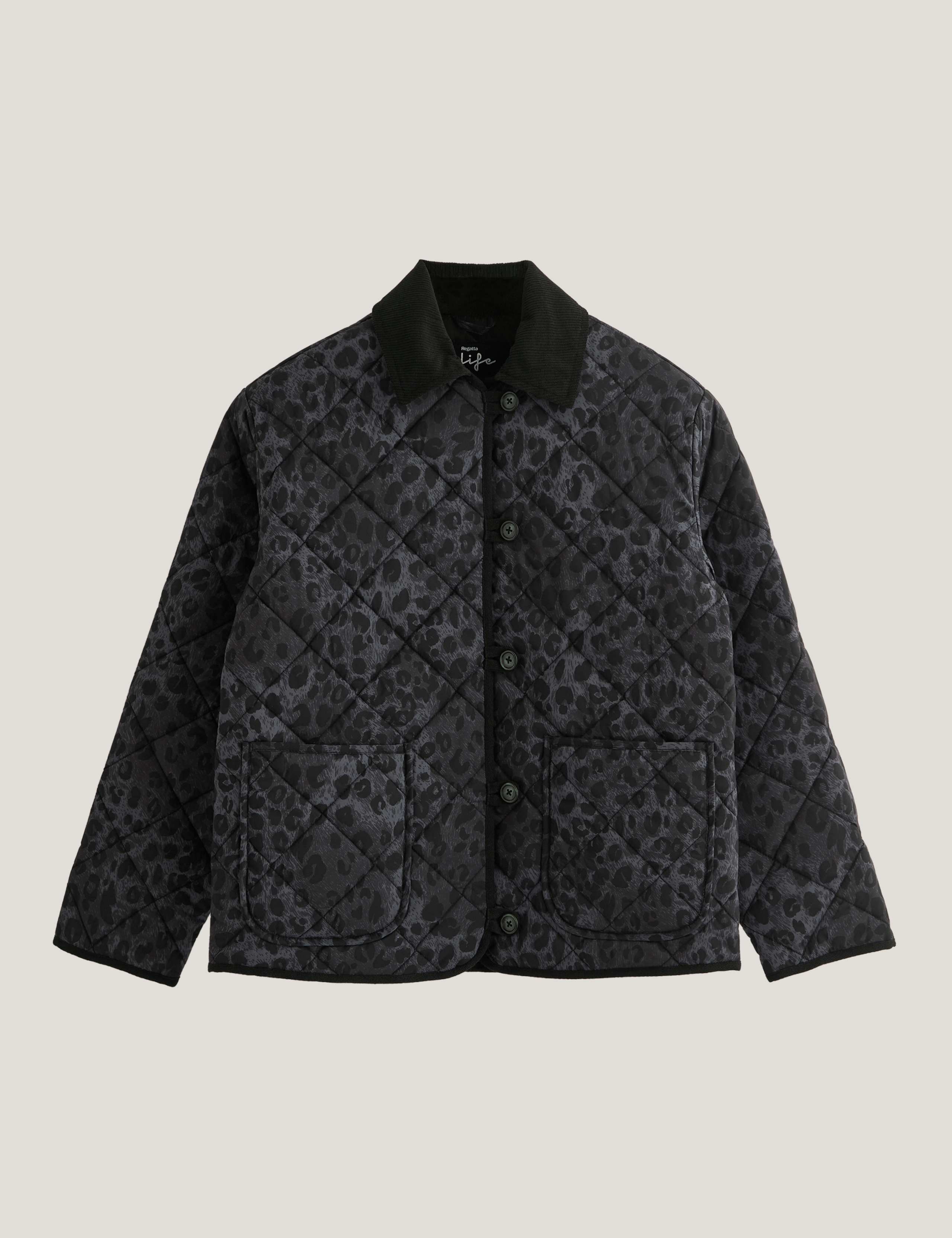 Checked Quilted Collared Jacket 2 of 7