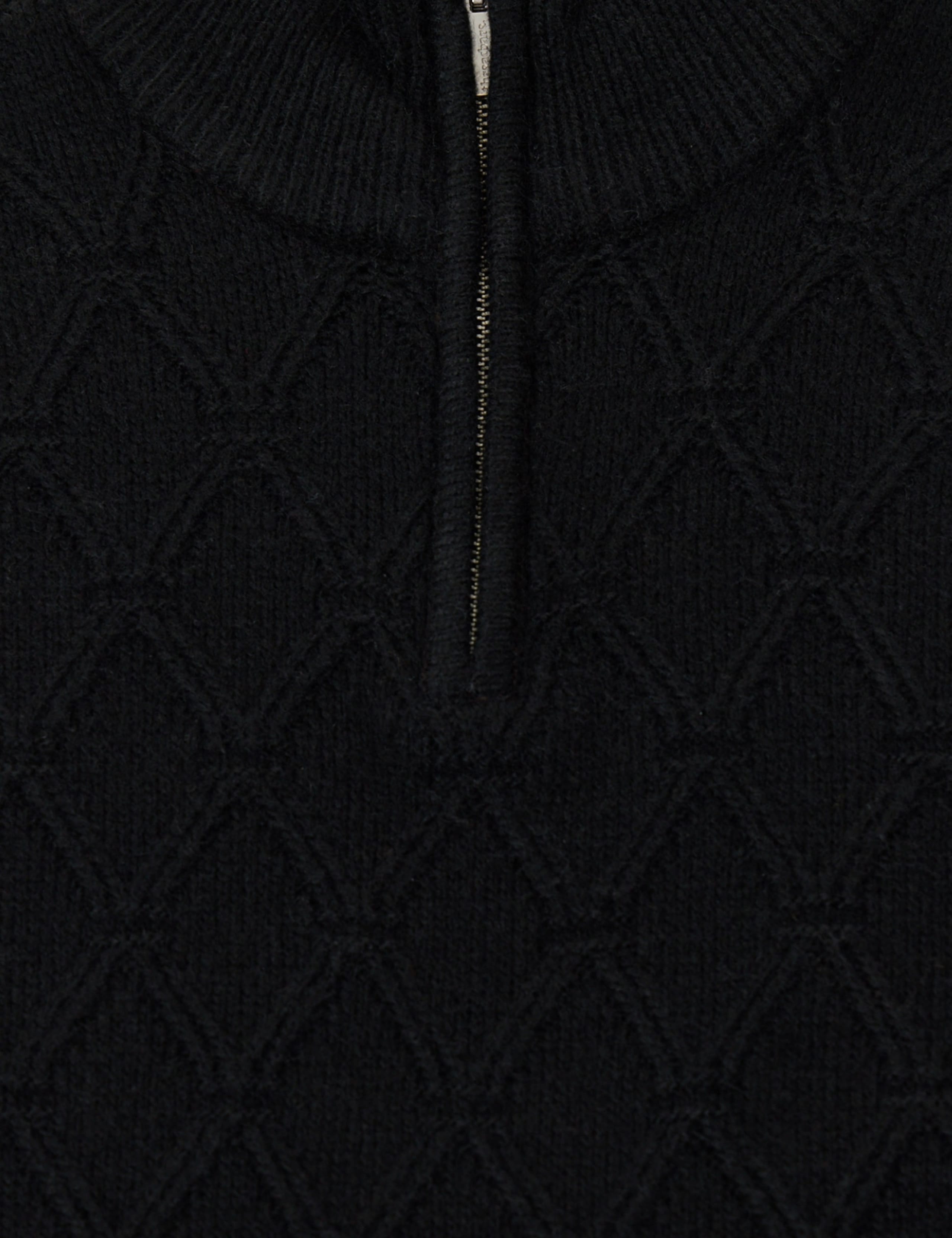 Diamond Cable Knit Funnel Neck Jumper 6 of 6