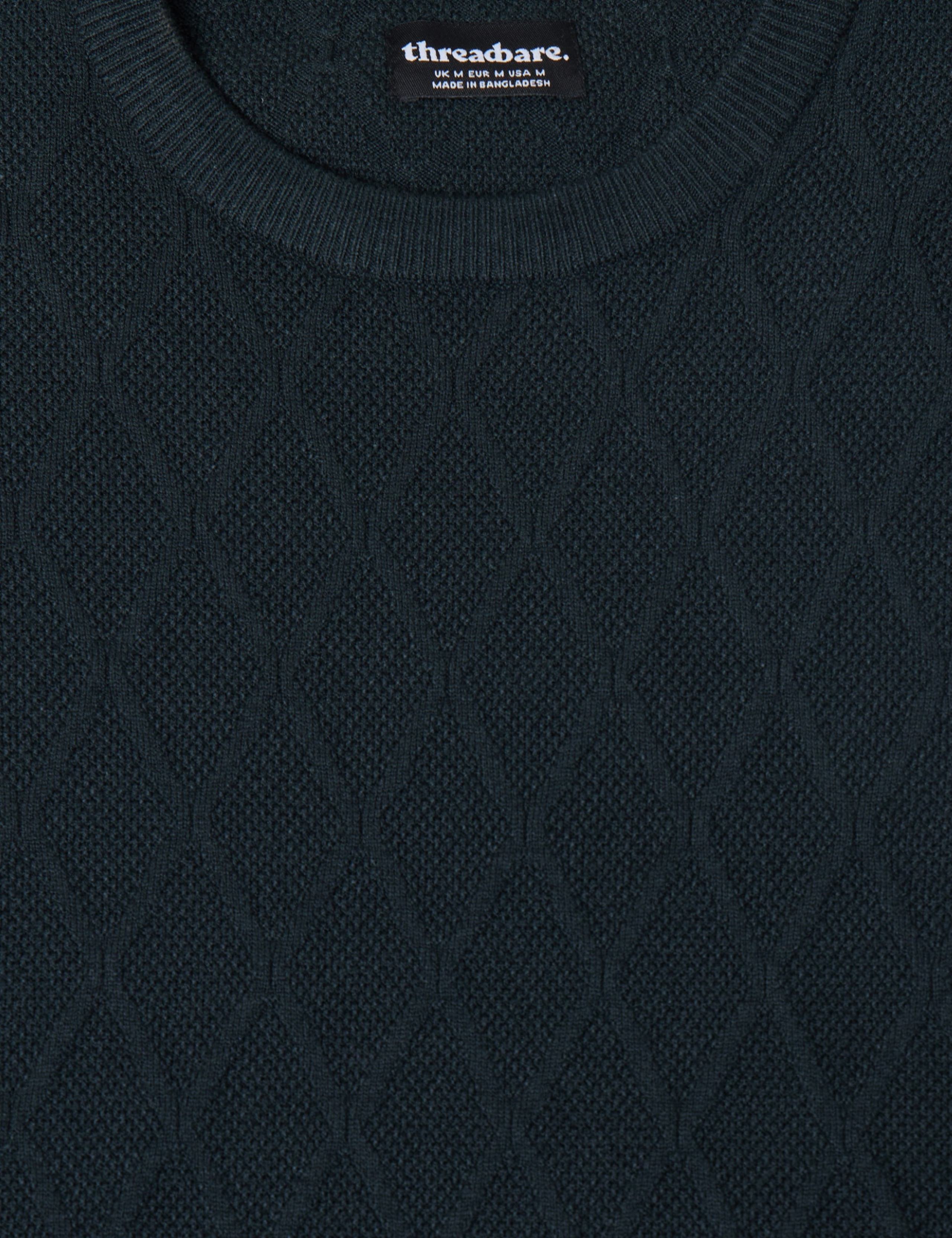 Diamond Textured Crew Neck Jumper 7 of 7