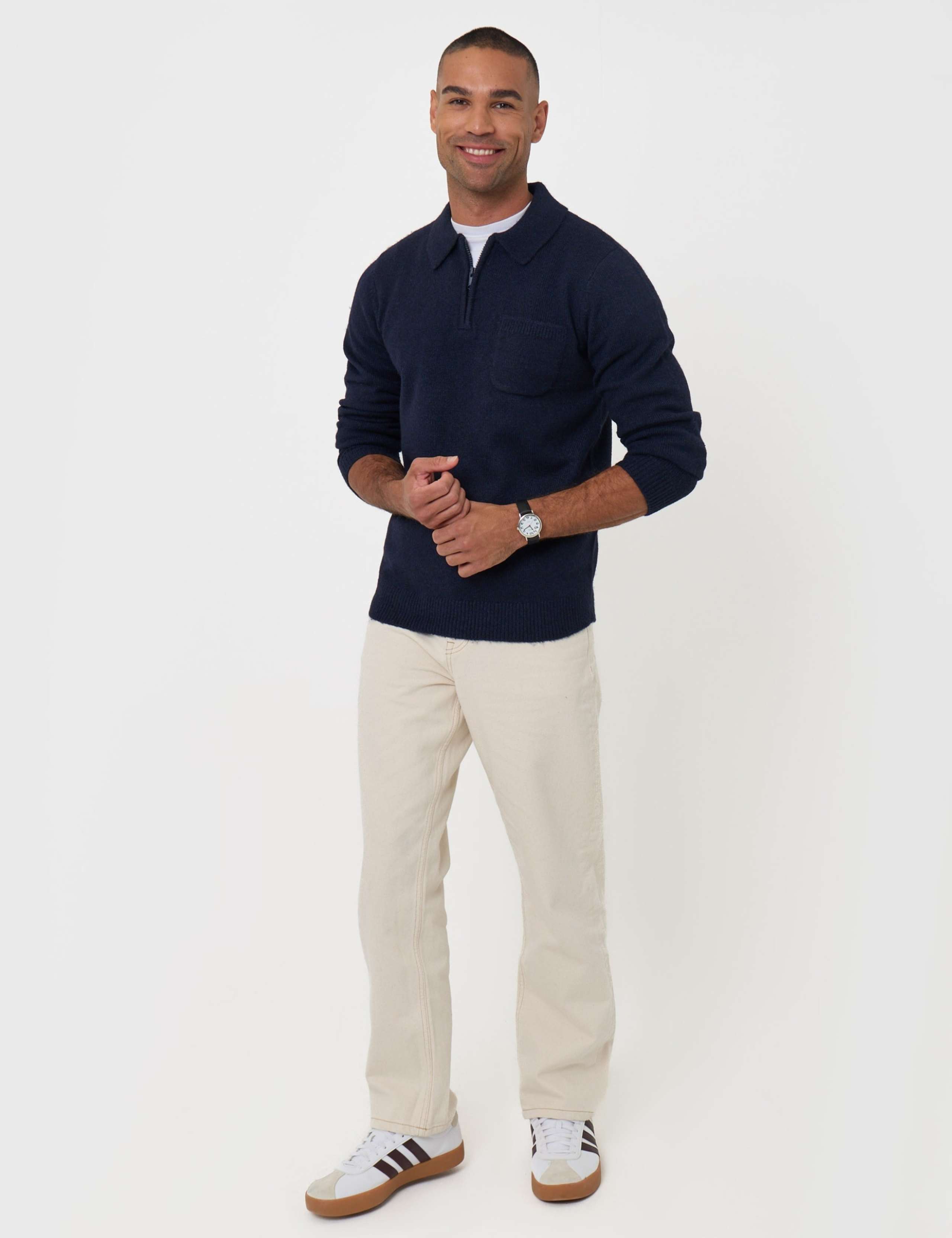 Jersey Stitch Quarter Zip Jumper 3 of 7