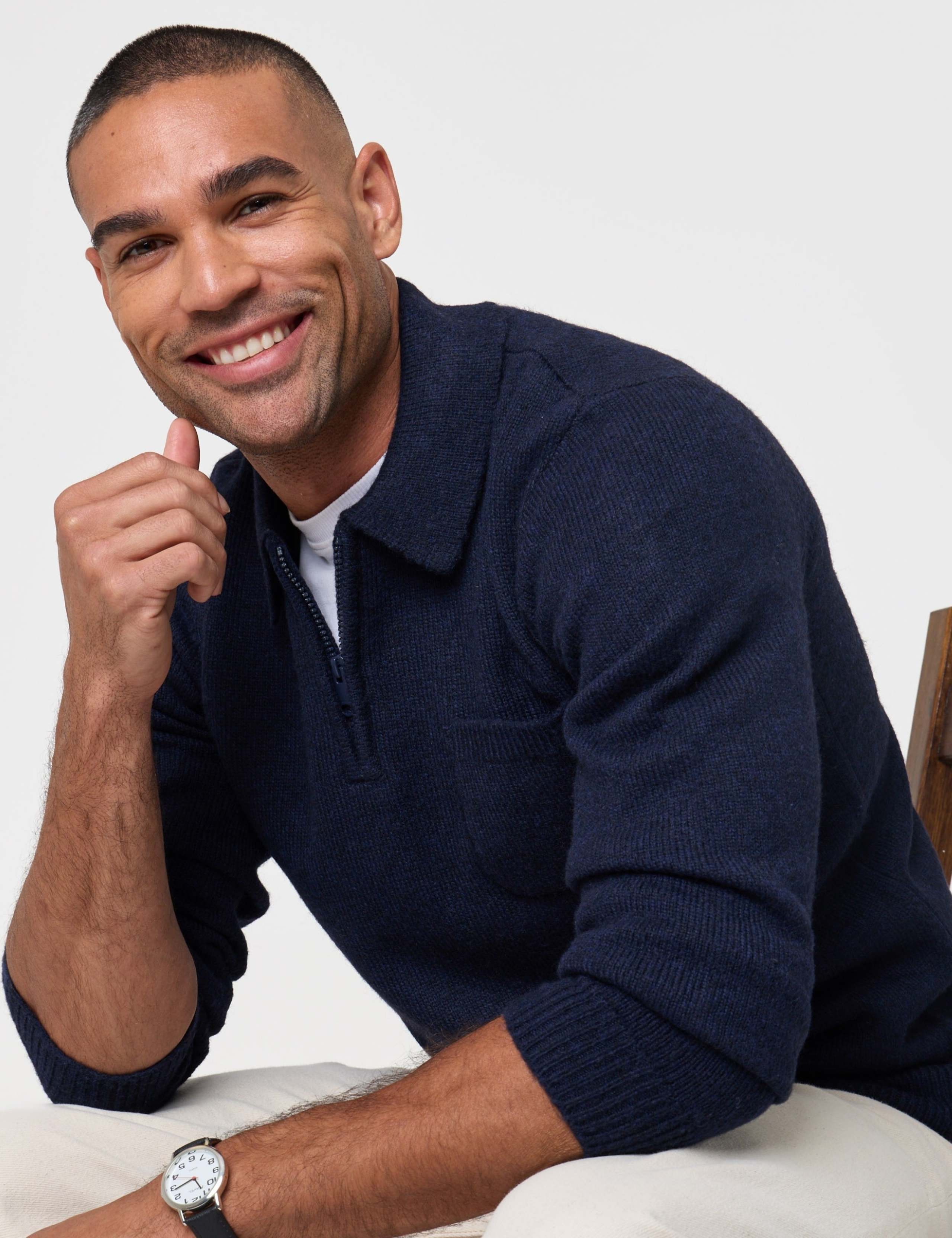 Jersey Stitch Quarter Zip Jumper 4 of 7