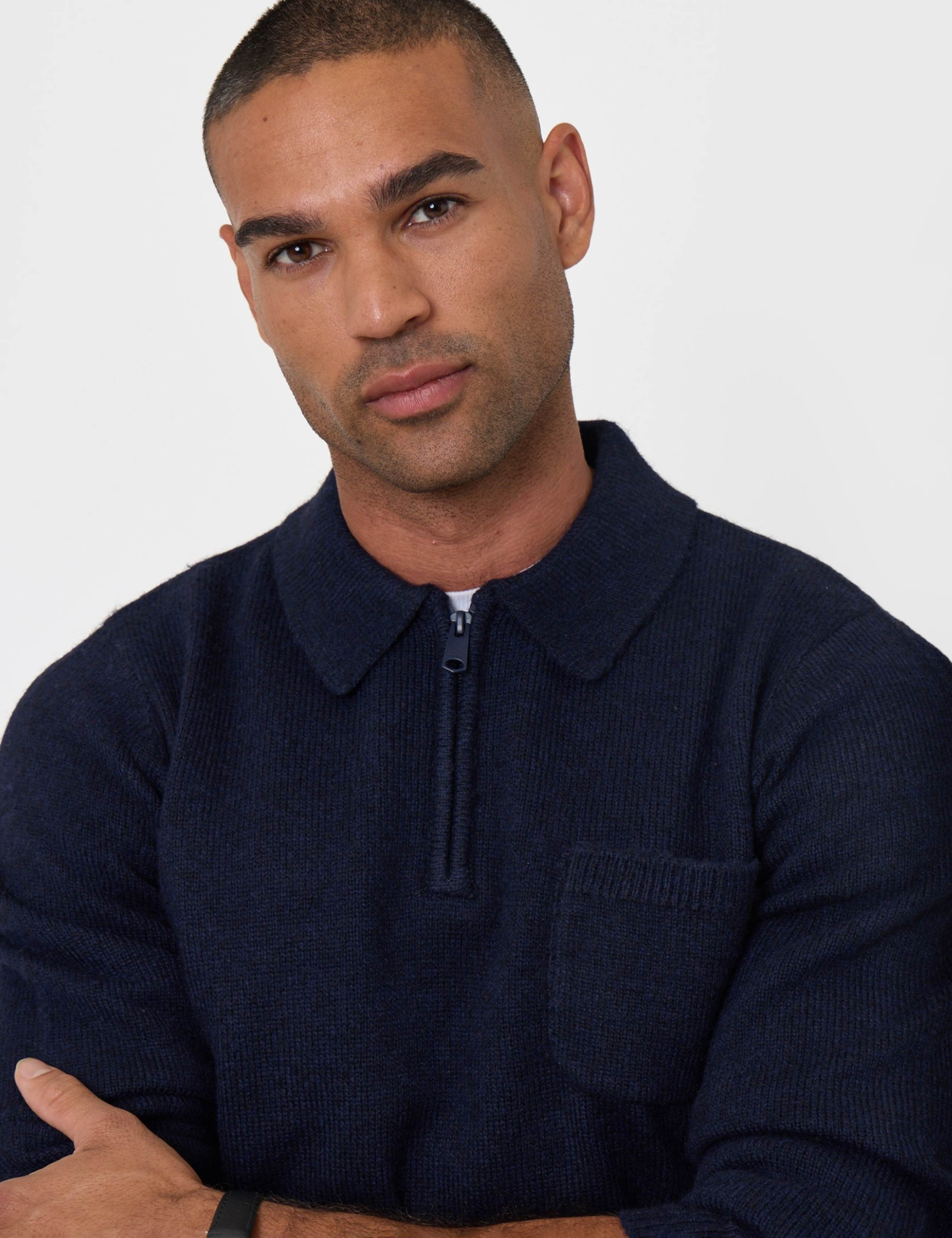 Jersey Stitch Quarter Zip Jumper 5 of 7