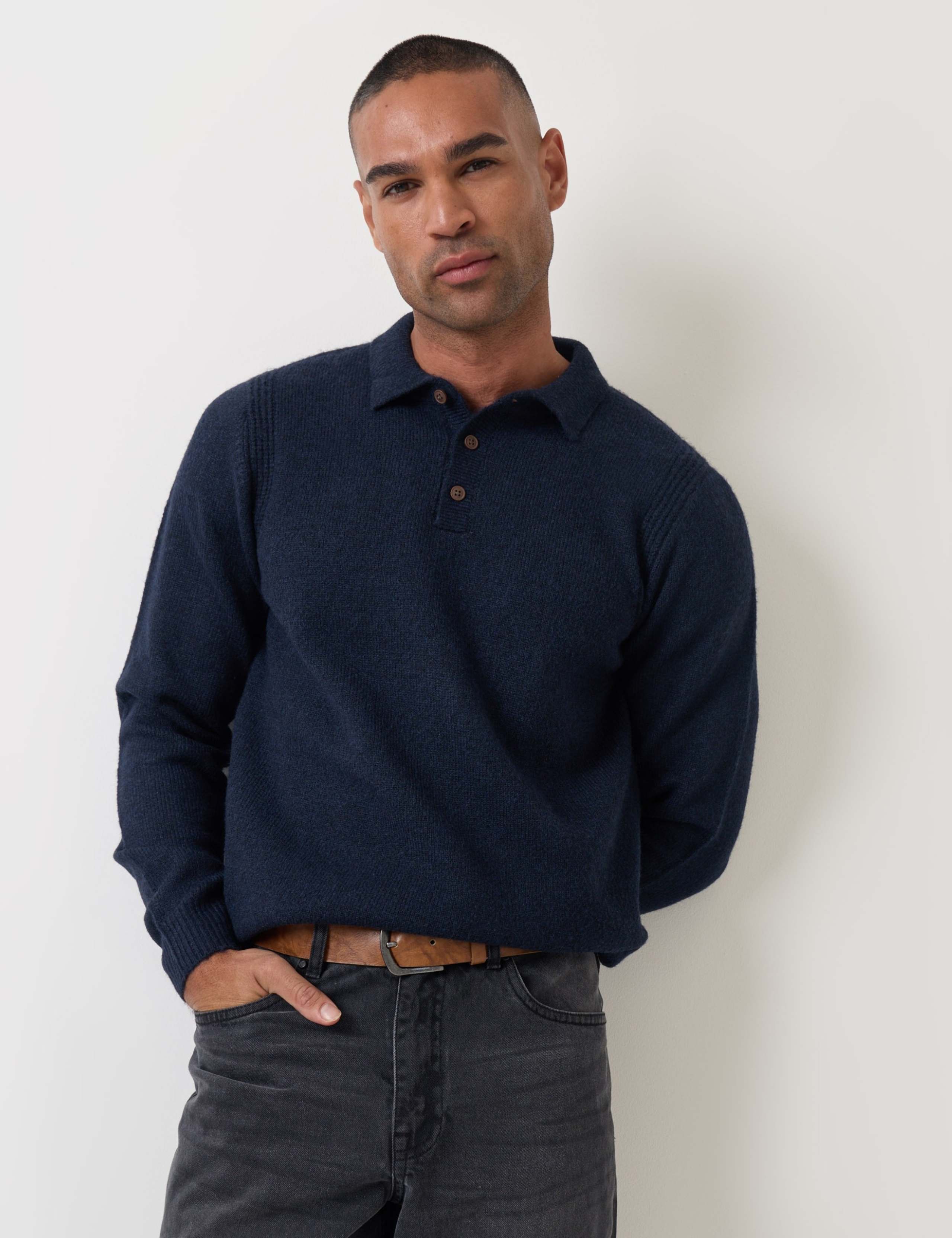 Jersey Stitch Polo Jumper 1 of 6