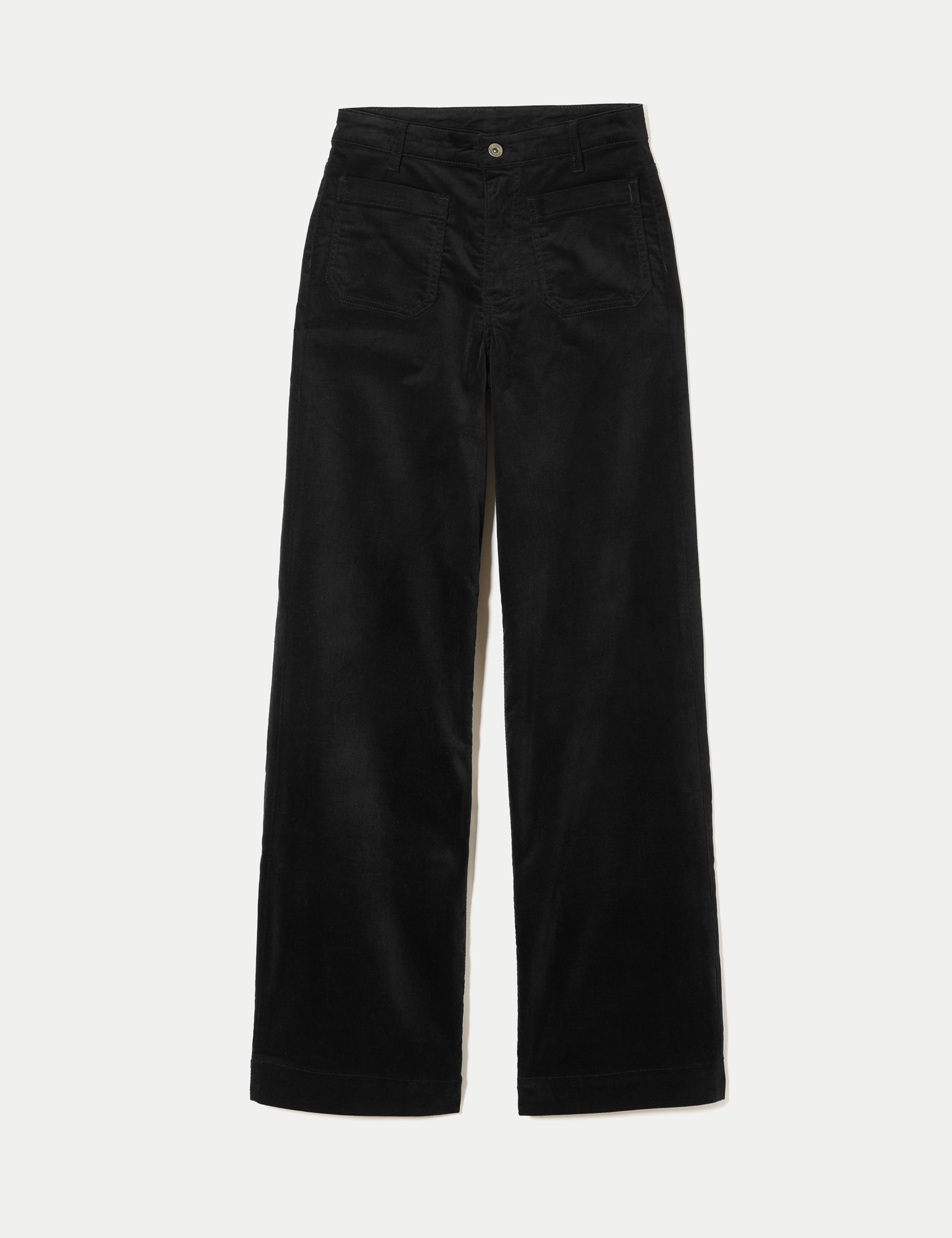 Velvet Patch Pocket Wide Leg Jeans 2 of 6