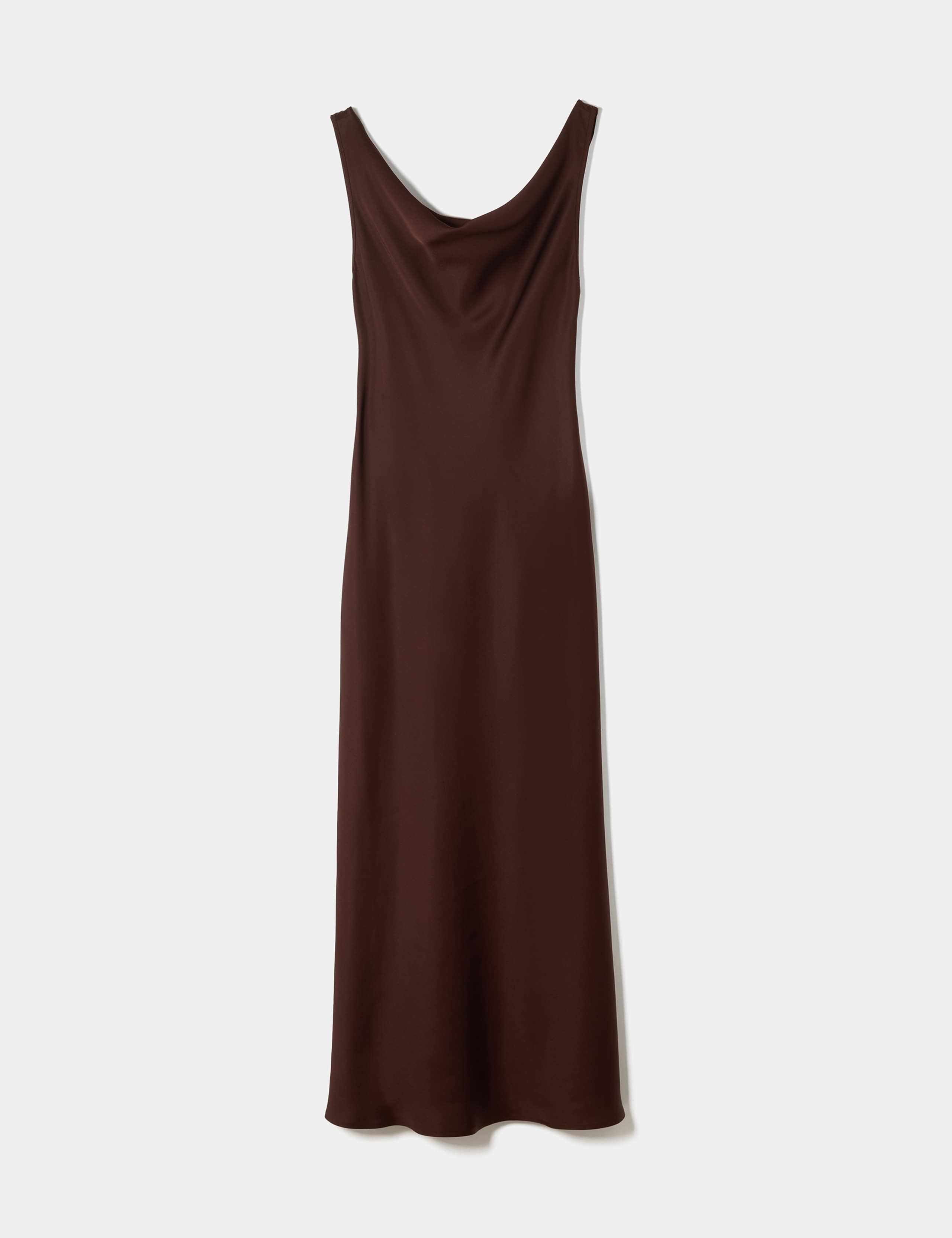 Satin Cowl Neck Midi Dress 2 of 6