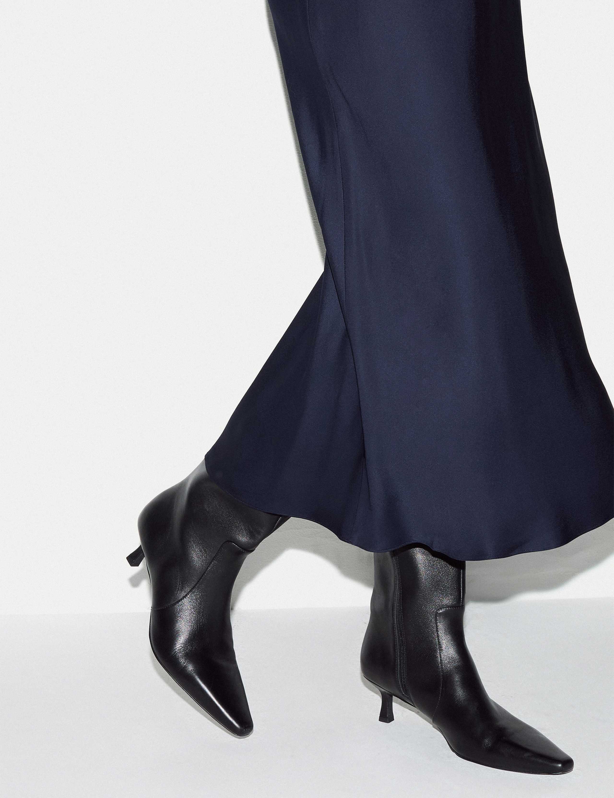 Satin Bias Midi Skirt 3 of 6