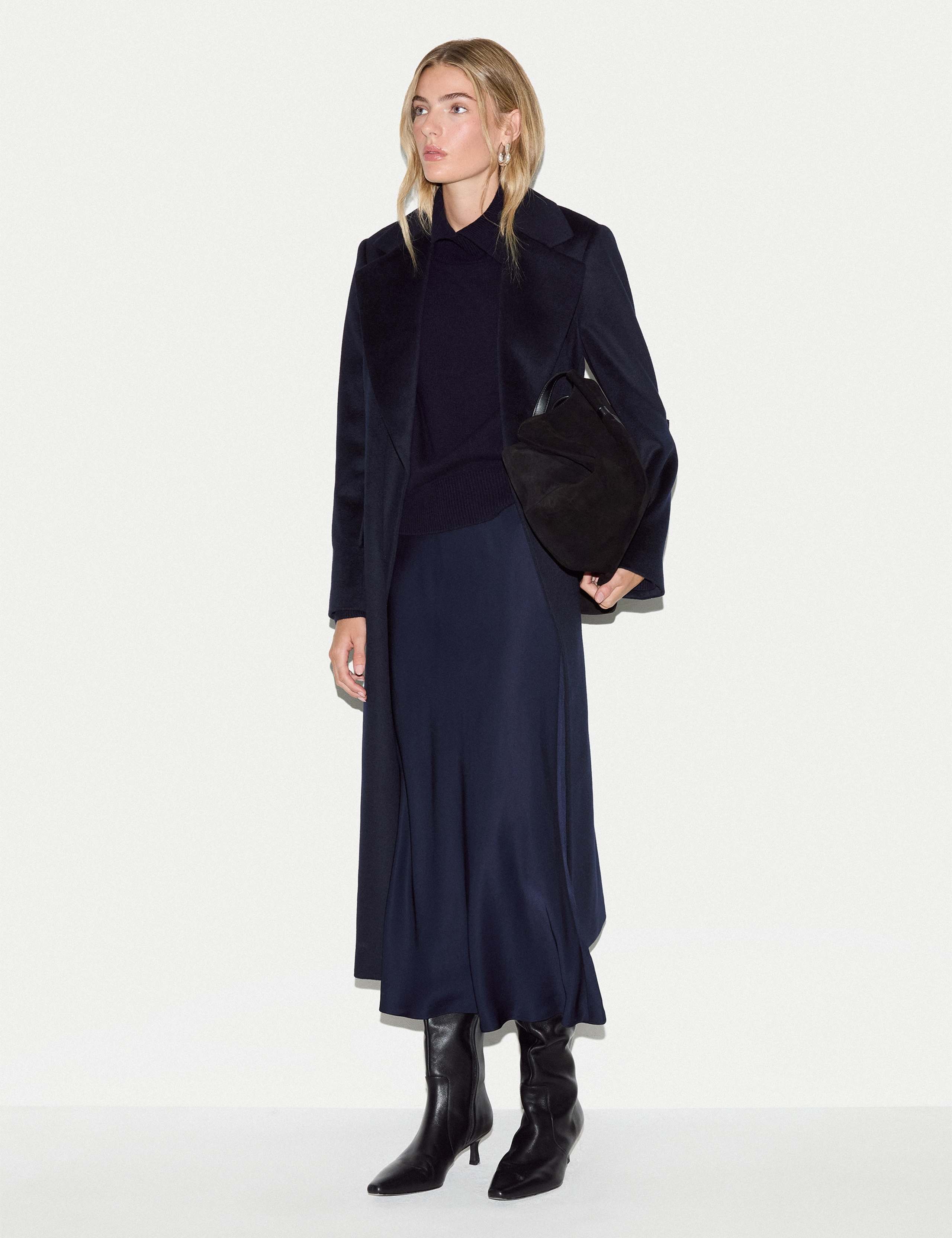 Satin Bias Midi Skirt 5 of 6