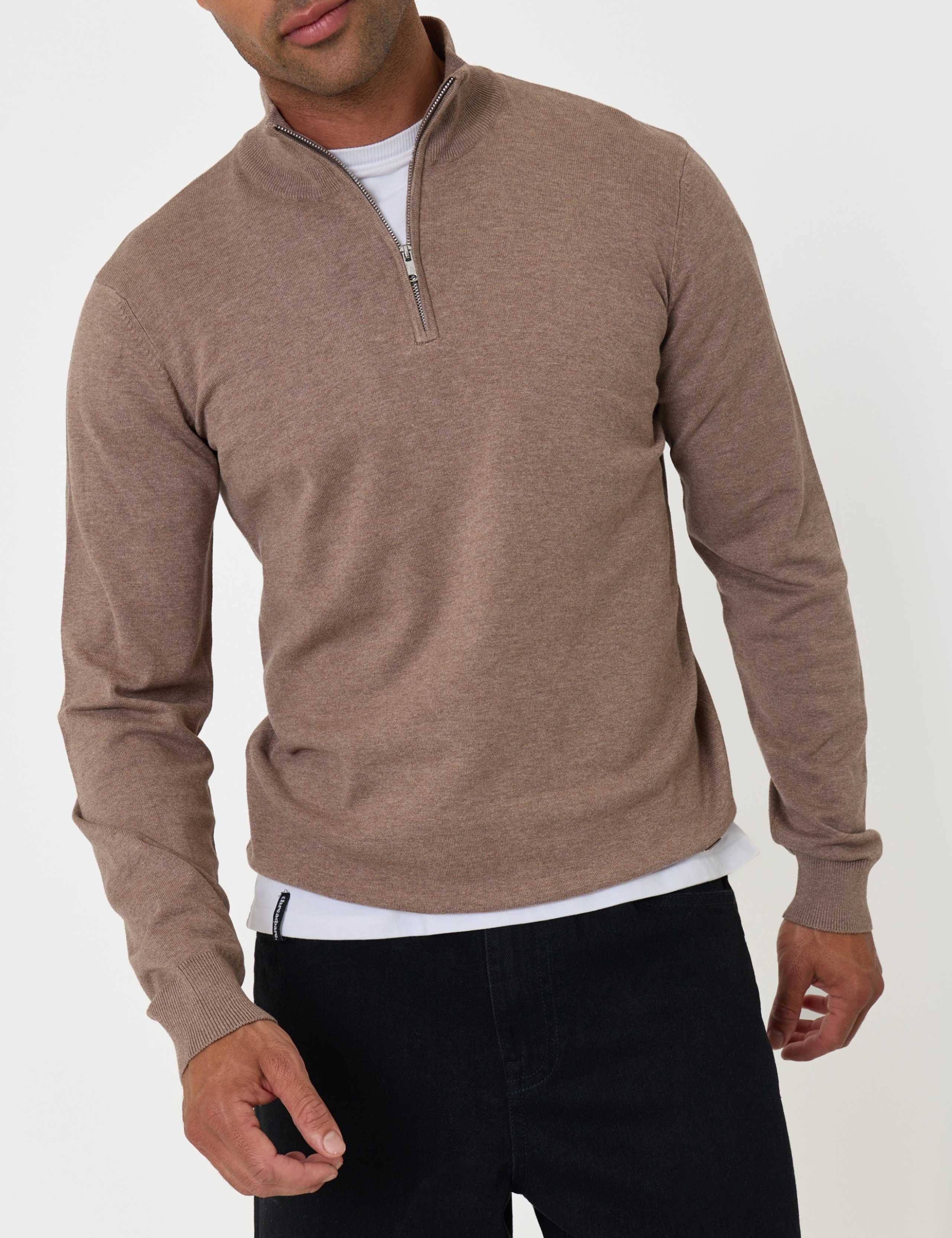 Soft Knit Quarter Zip Jumper 1 of 6