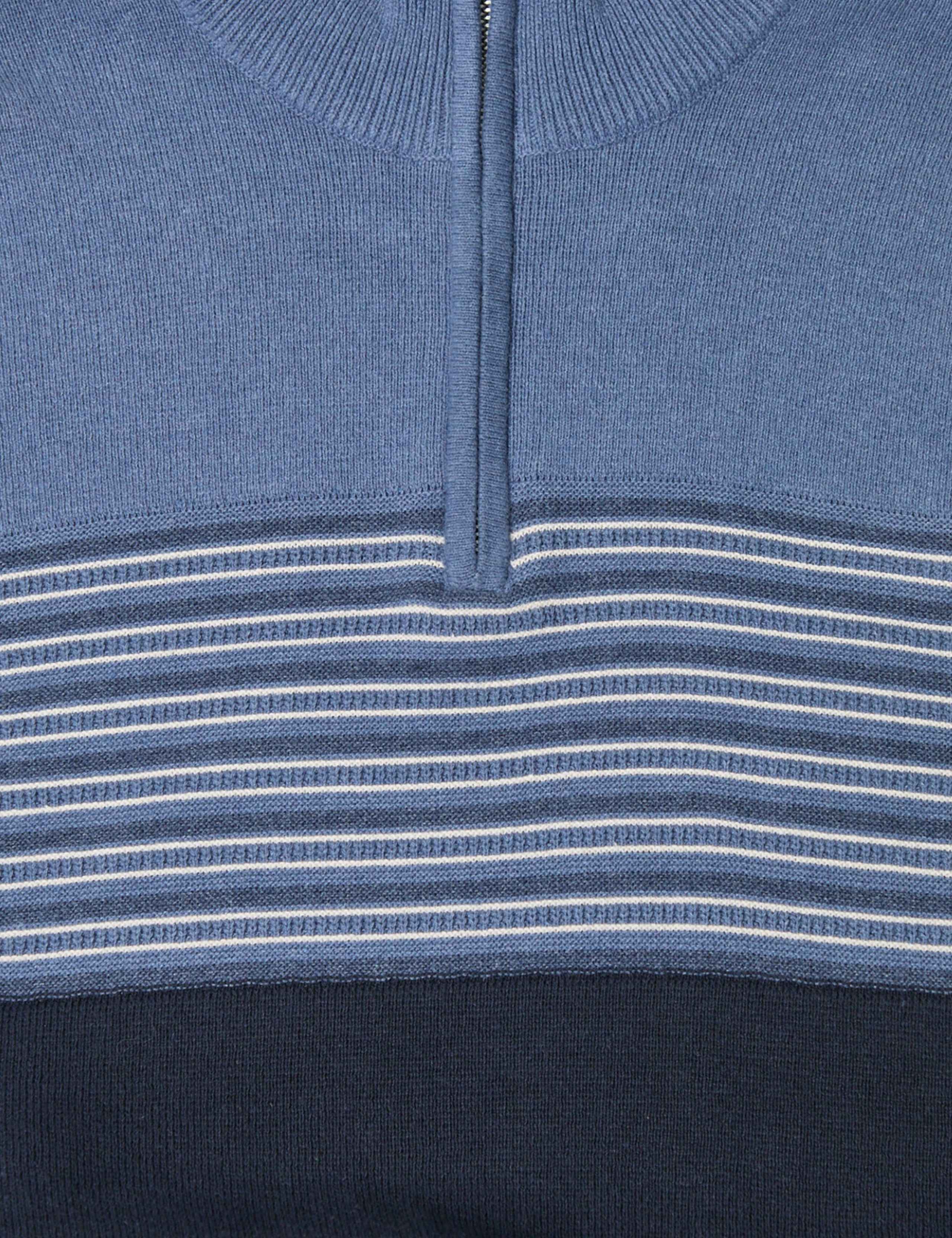 Cotton Rich Textured Quarter Zip Jumper 6 of 6