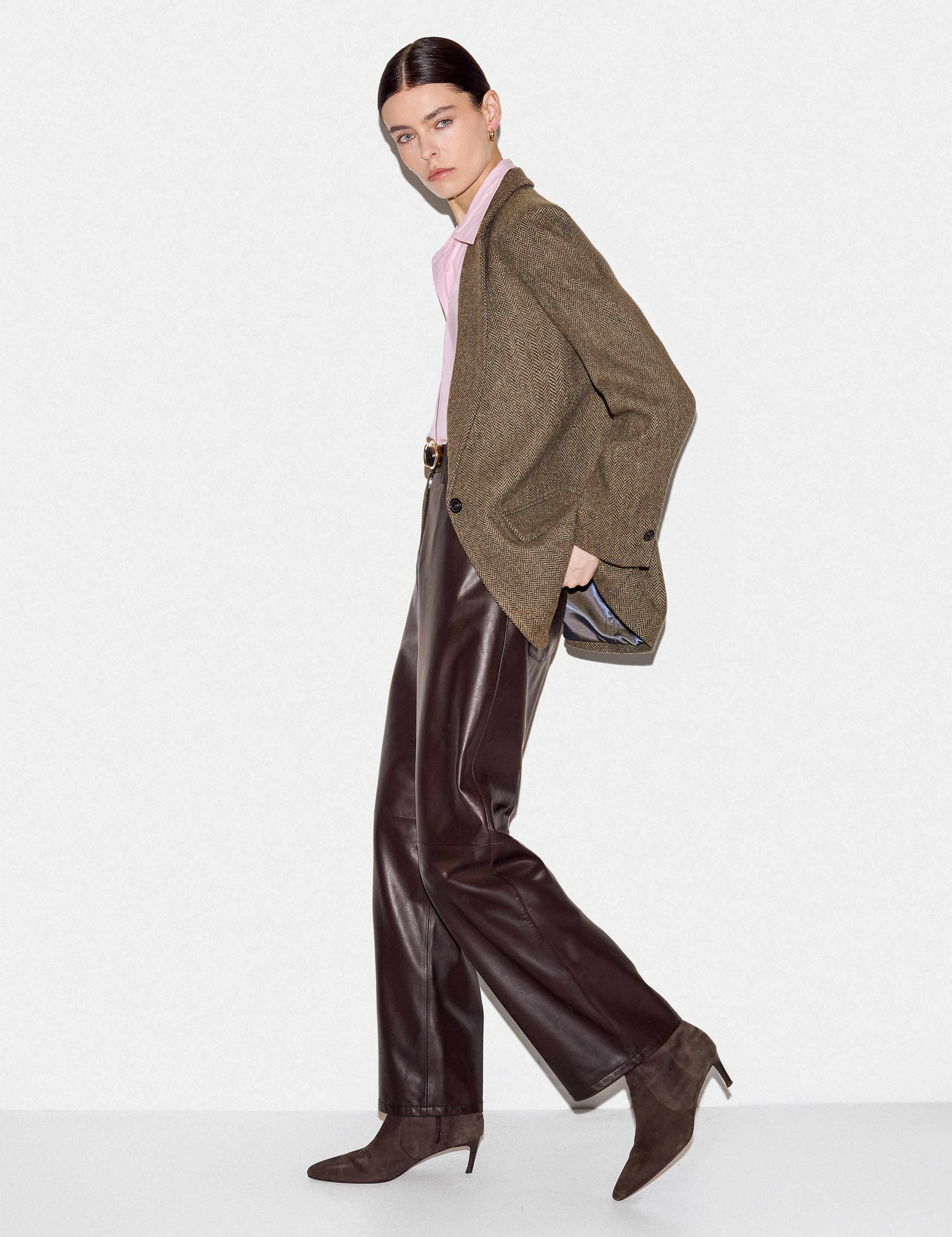 Wool Blend Twill Single Breasted Blazer 7 of 7