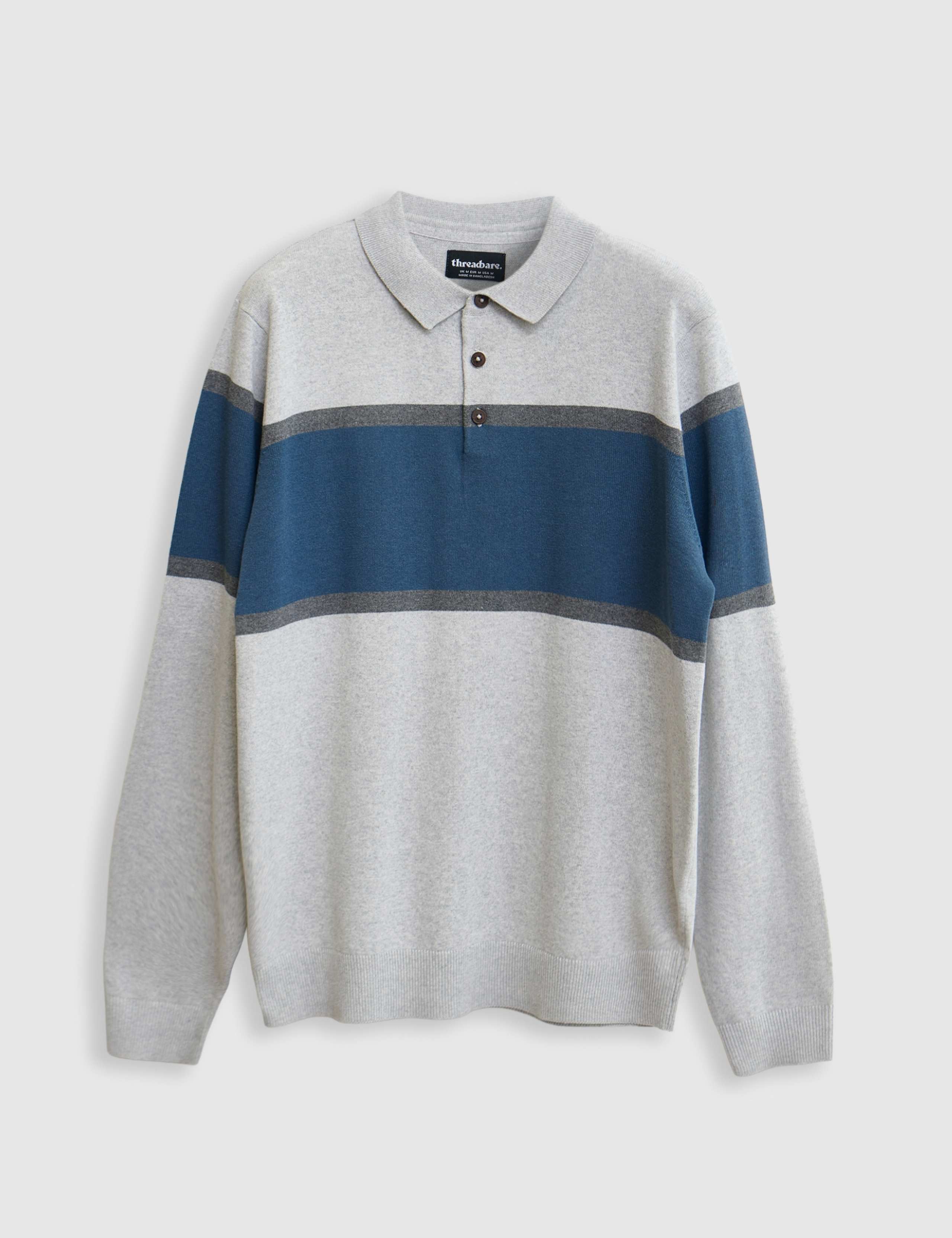 Boxy Fit Cotton Rich Rugby Polo Shirt 2 of 7