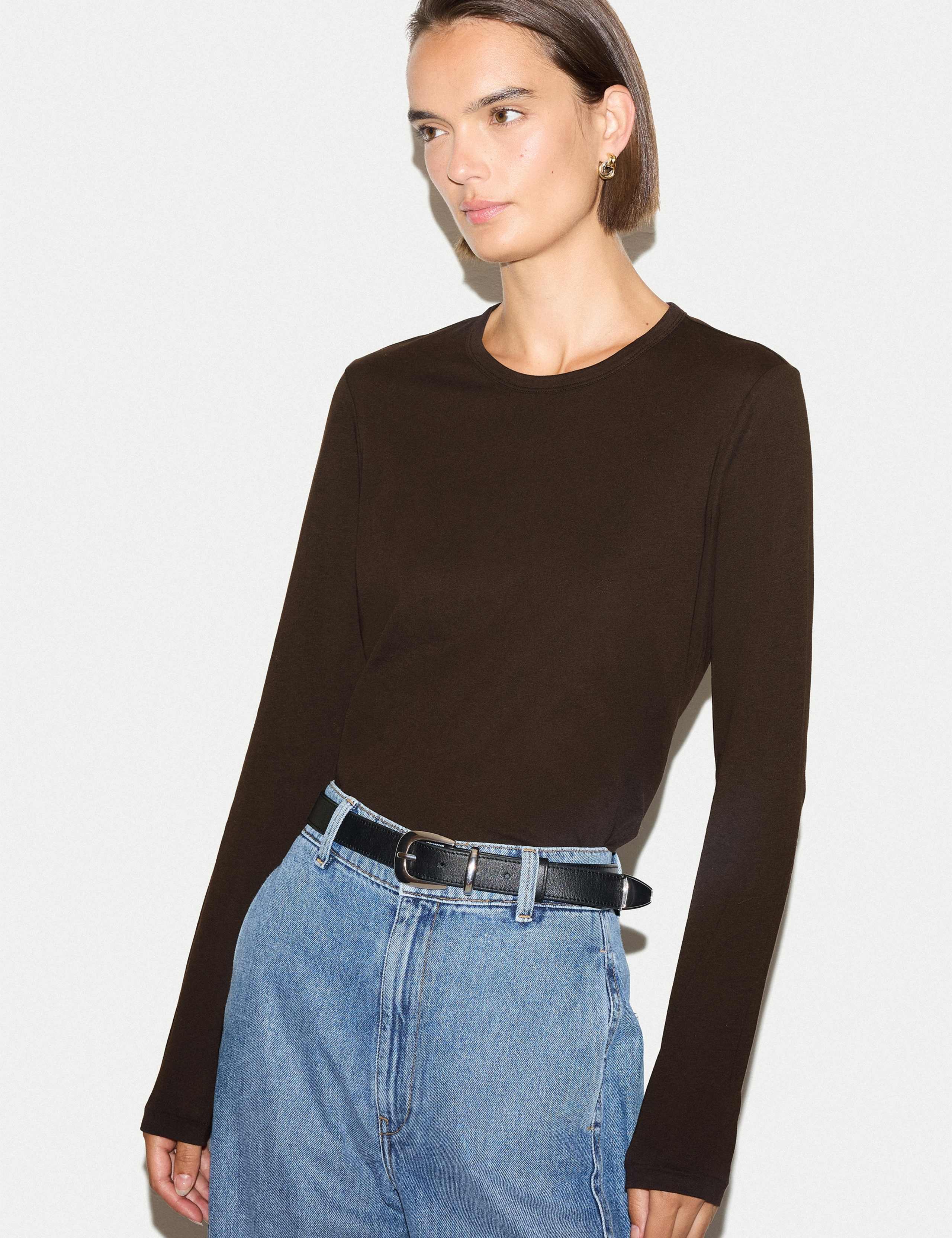 Supima Cotton Long Sleeve T-Shirt 1 of 5
