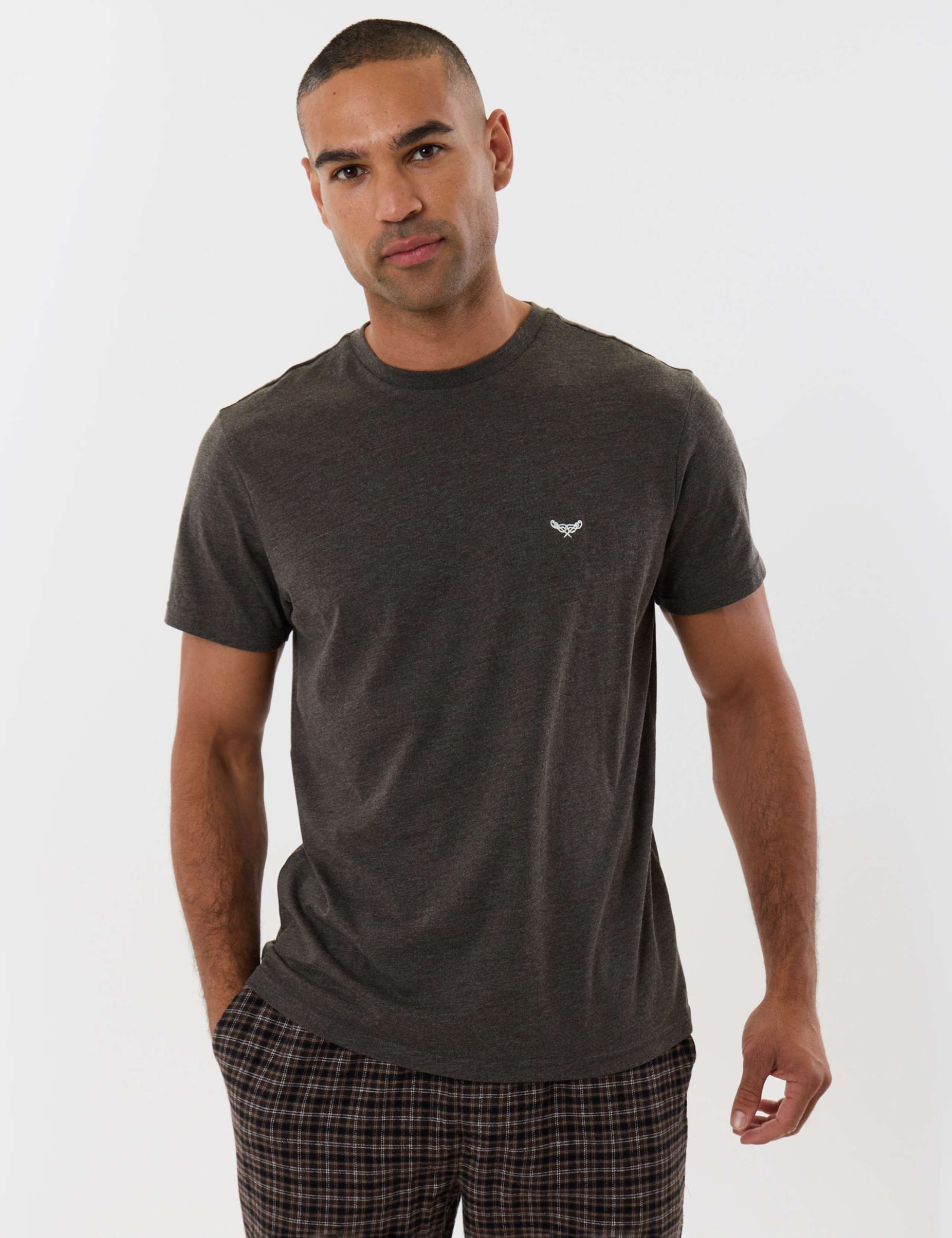Cotton Rich Checked Pyjama Set 3 of 5