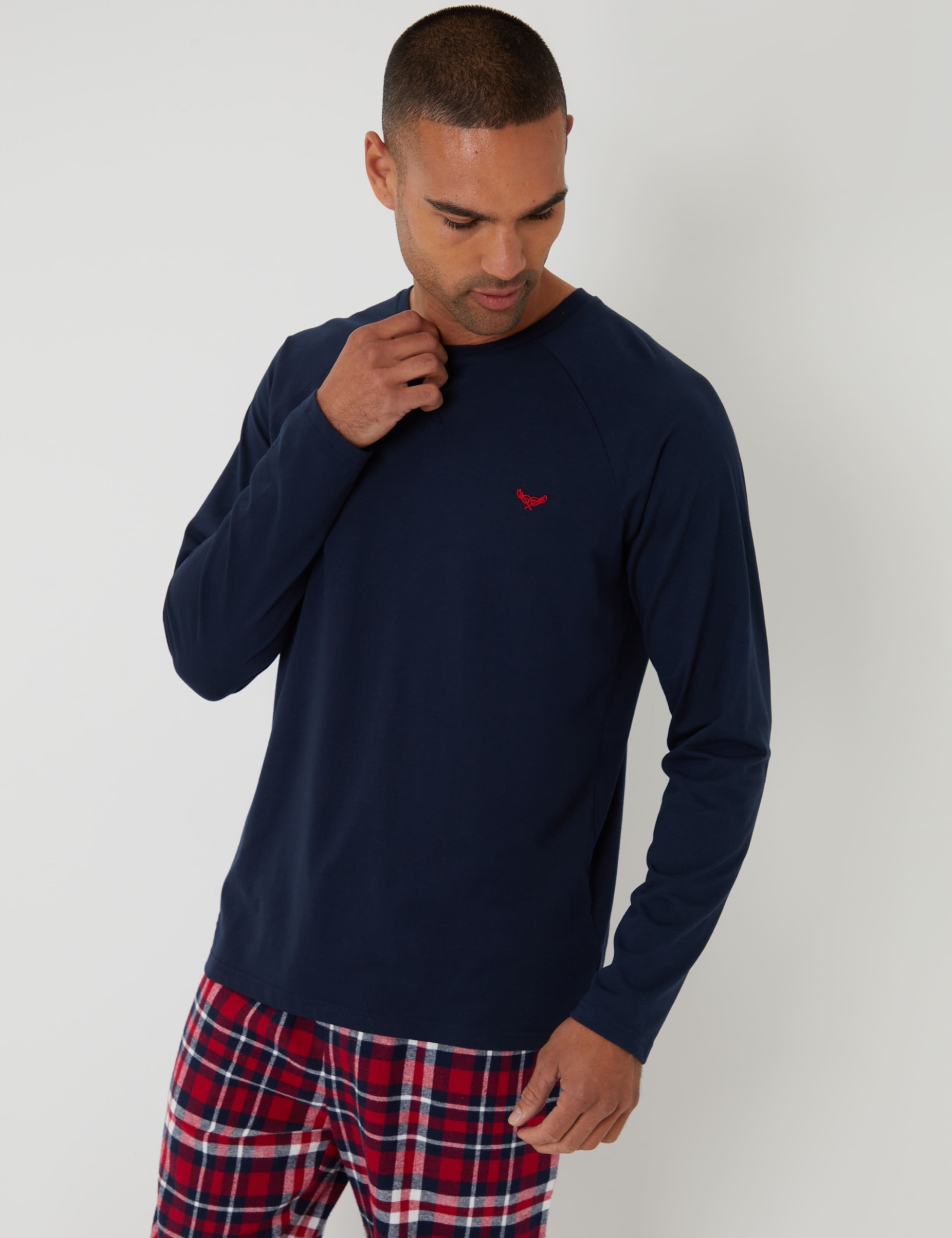 Cotton Rich Checked Flannel Pyjama Set 4 of 5