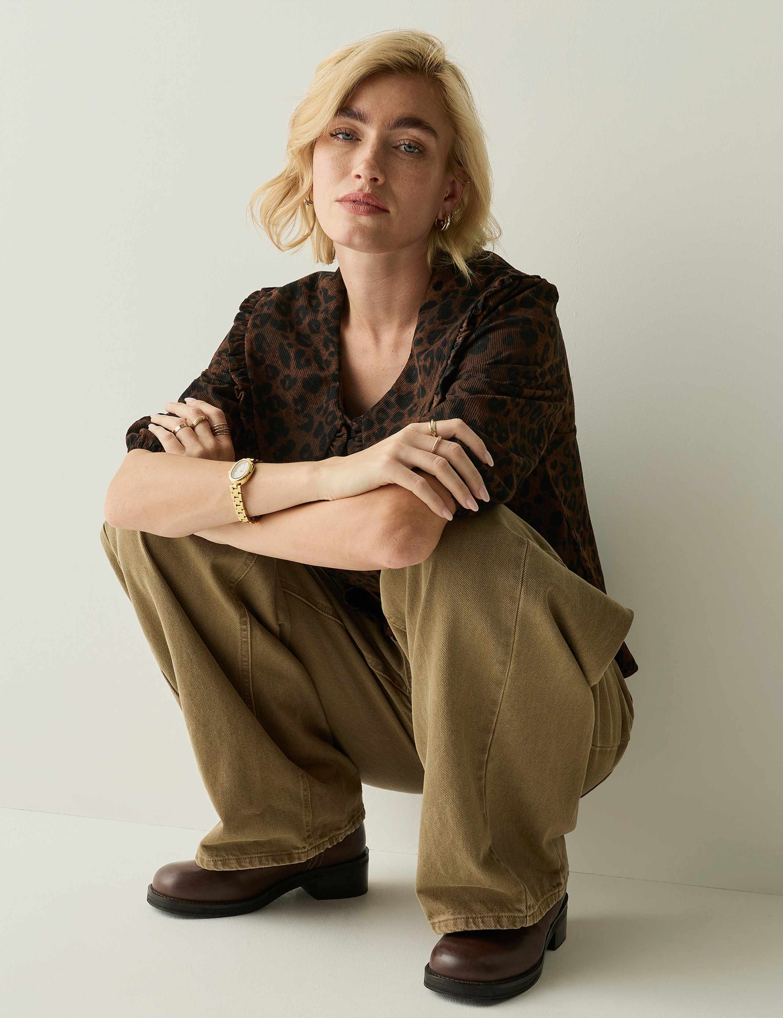 Cord Collared Relaxed Blouse 4 of 8