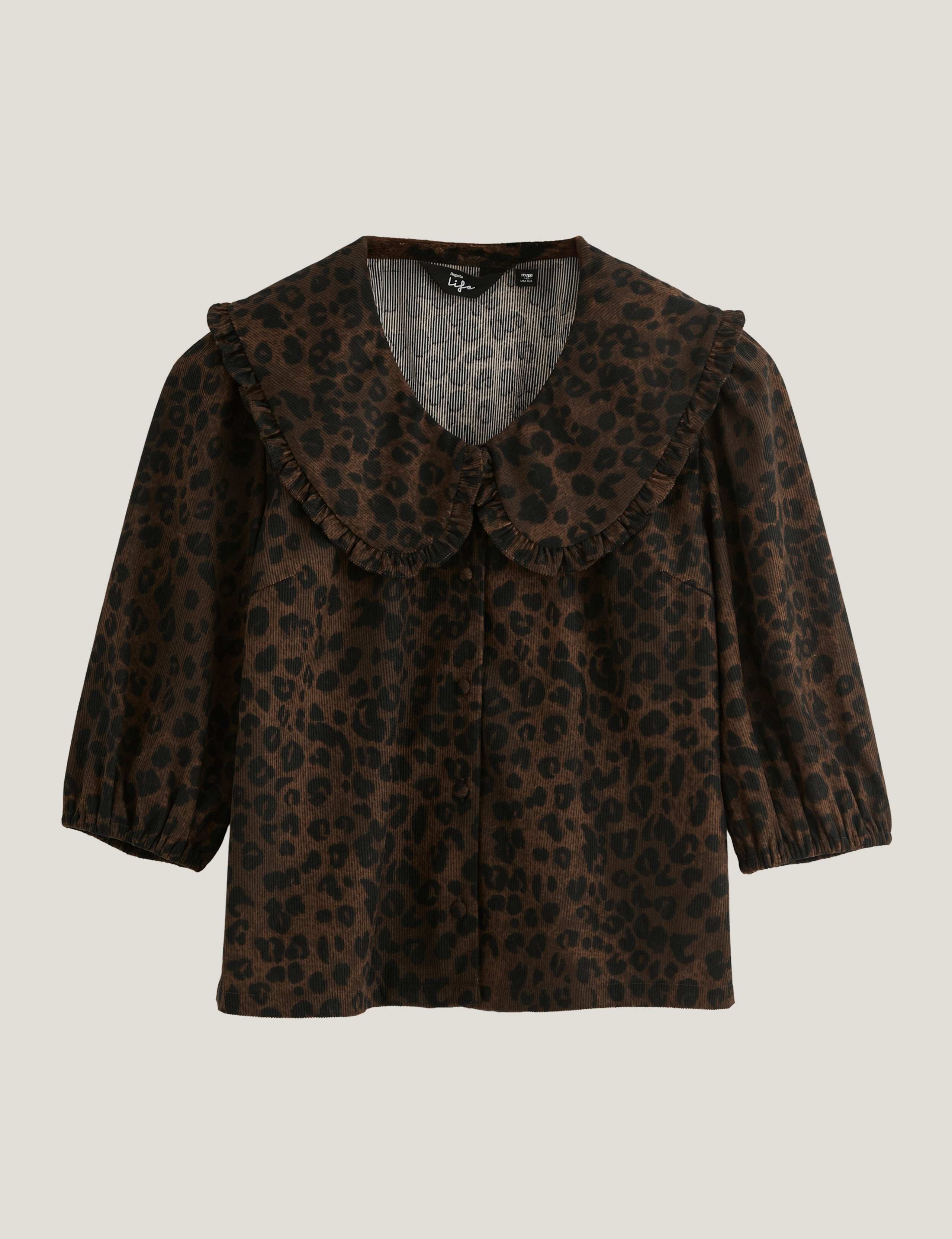 Cord Collared Relaxed Blouse 2 of 8