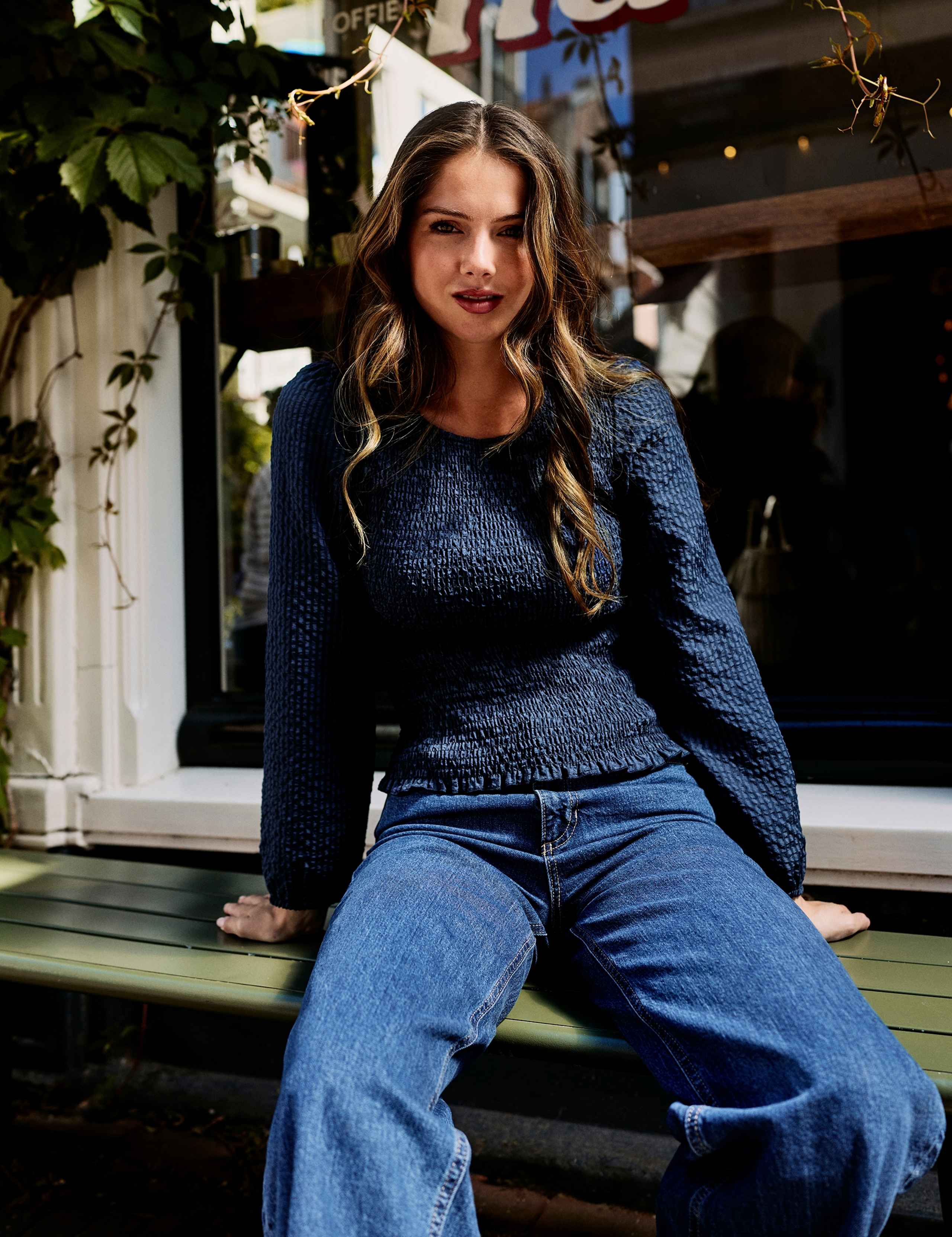 Textured Shirred Top 1 of 8