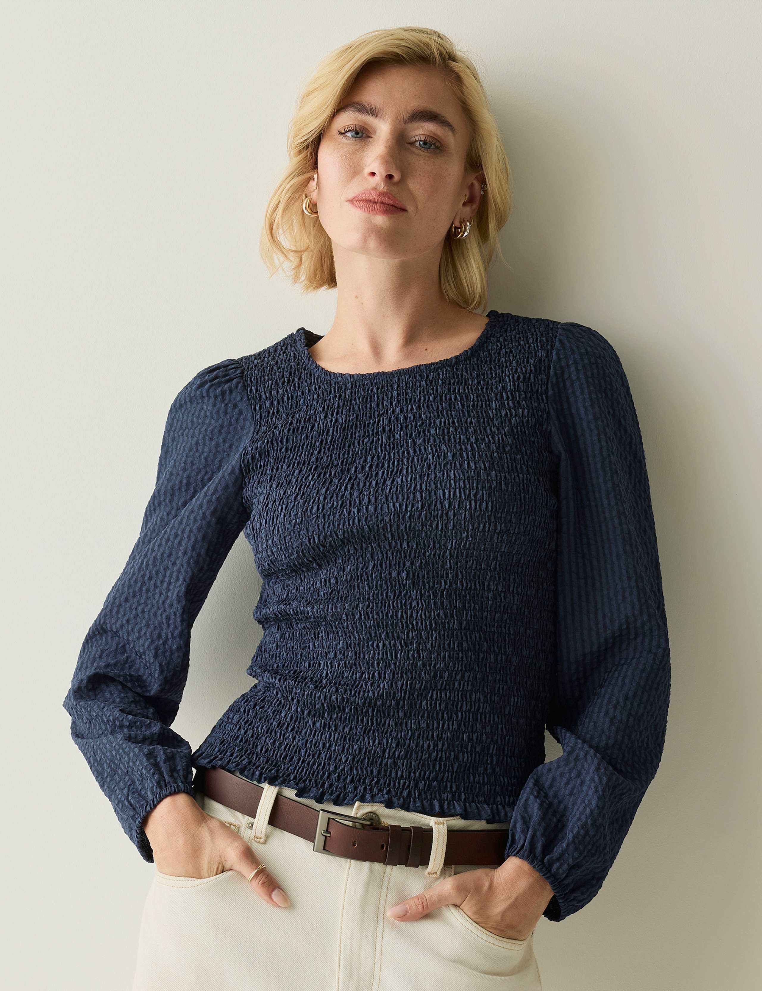 Textured Shirred Top 6 of 8