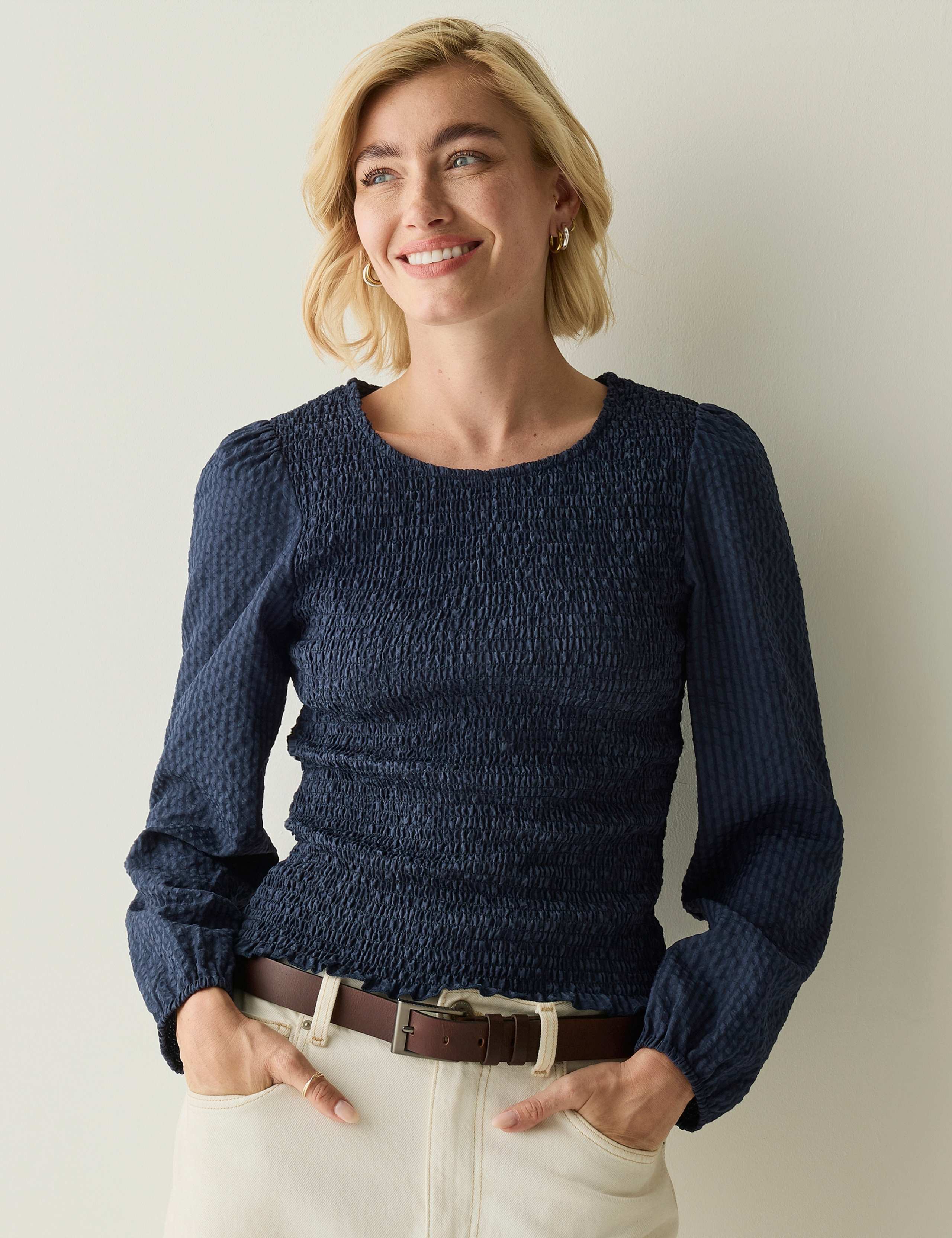 Textured Shirred Top 7 of 8