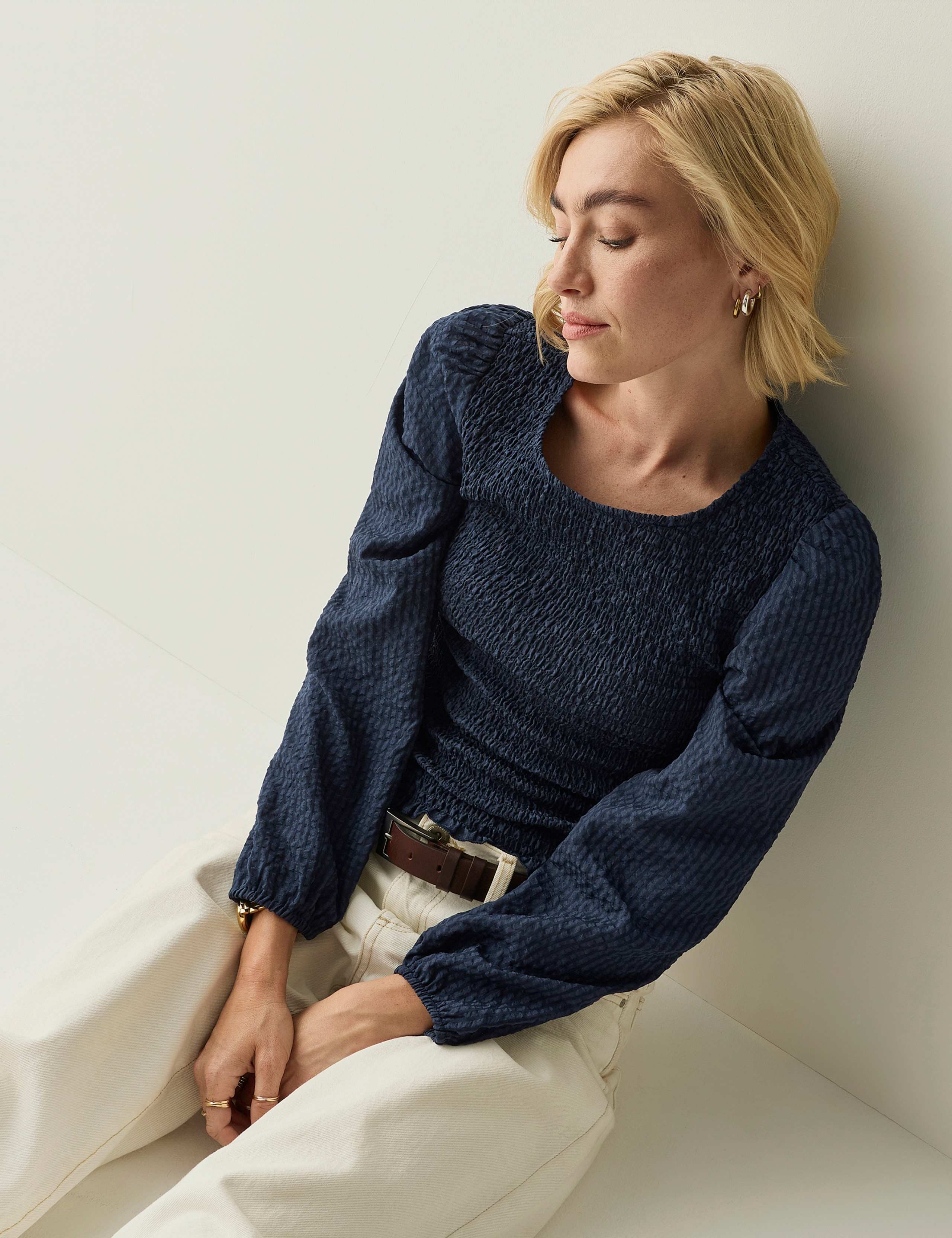 Textured Shirred Top 8 of 8