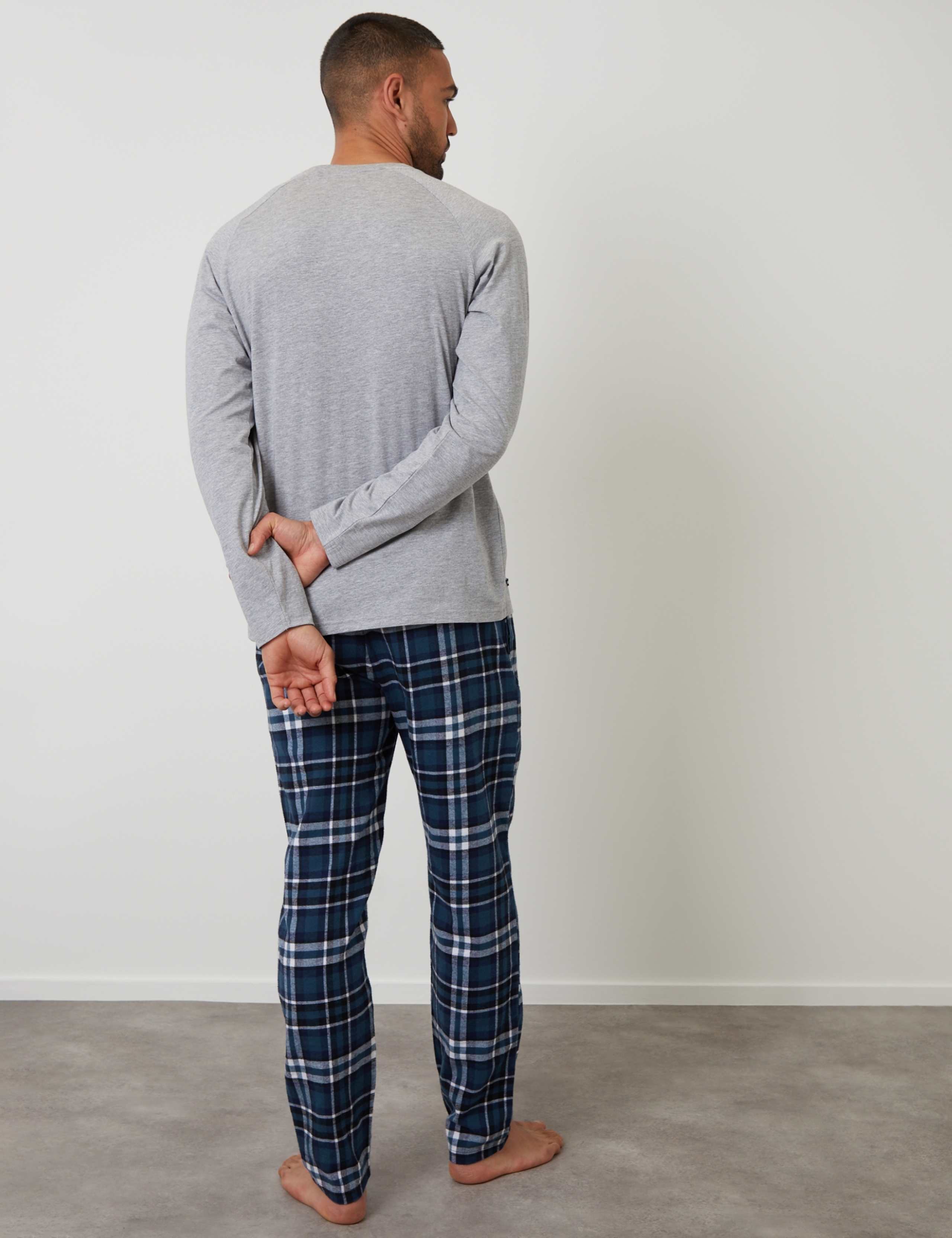Cotton Rich Checked Flannel Pyjama Set 5 of 5
