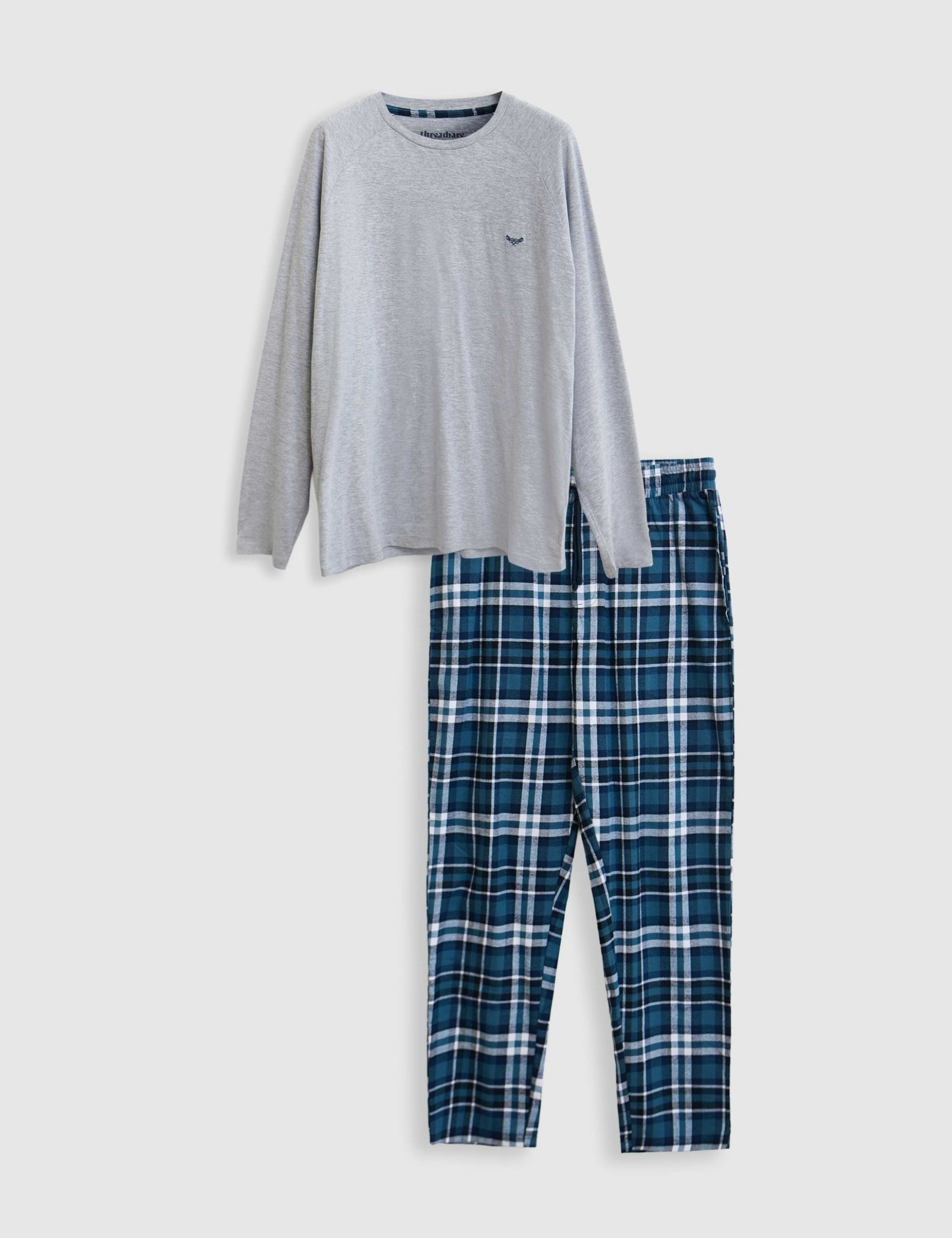 Cotton Rich Checked Flannel Pyjama Set 2 of 5