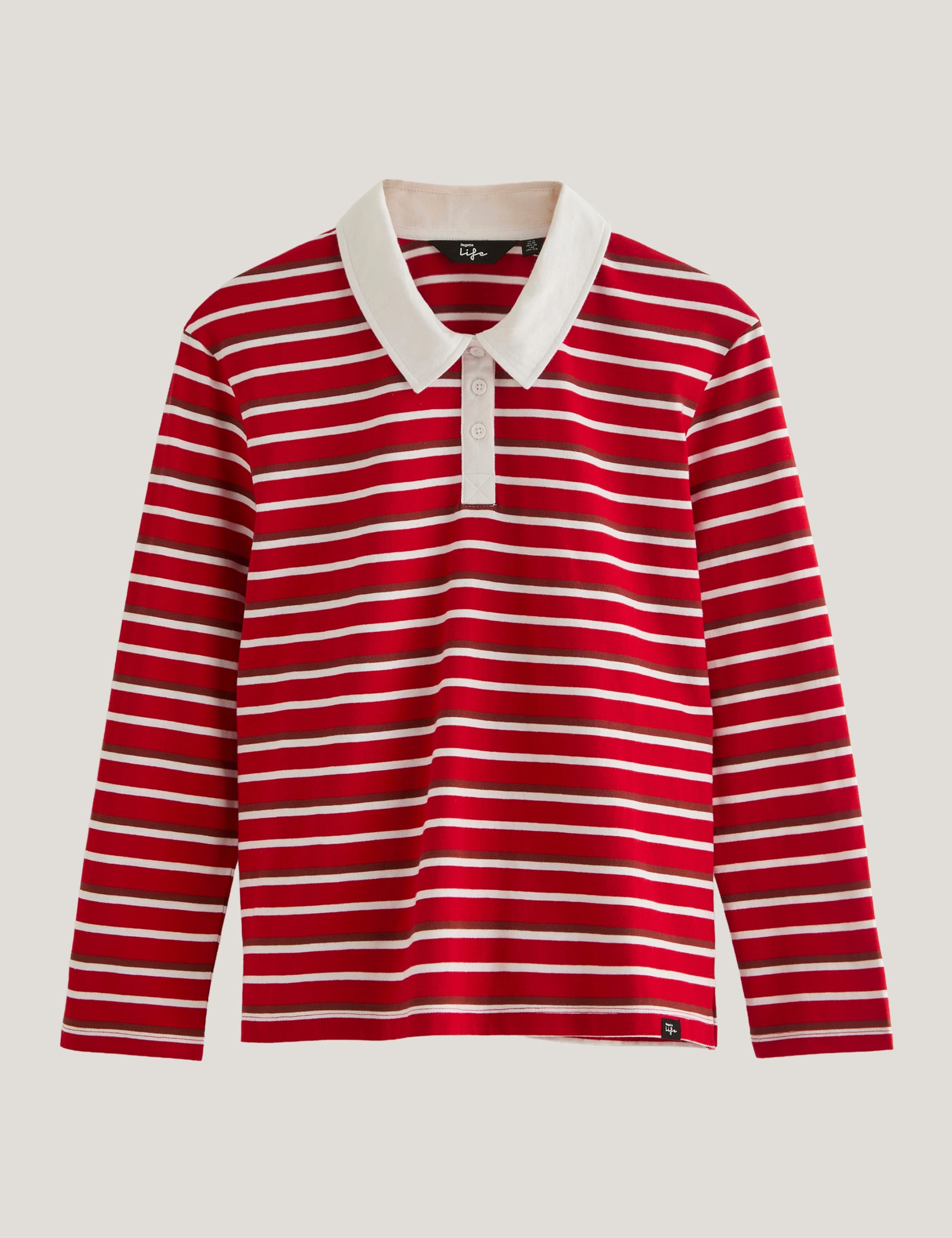 Pure Cotton Striped Relaxed Rugby Top 2 of 7