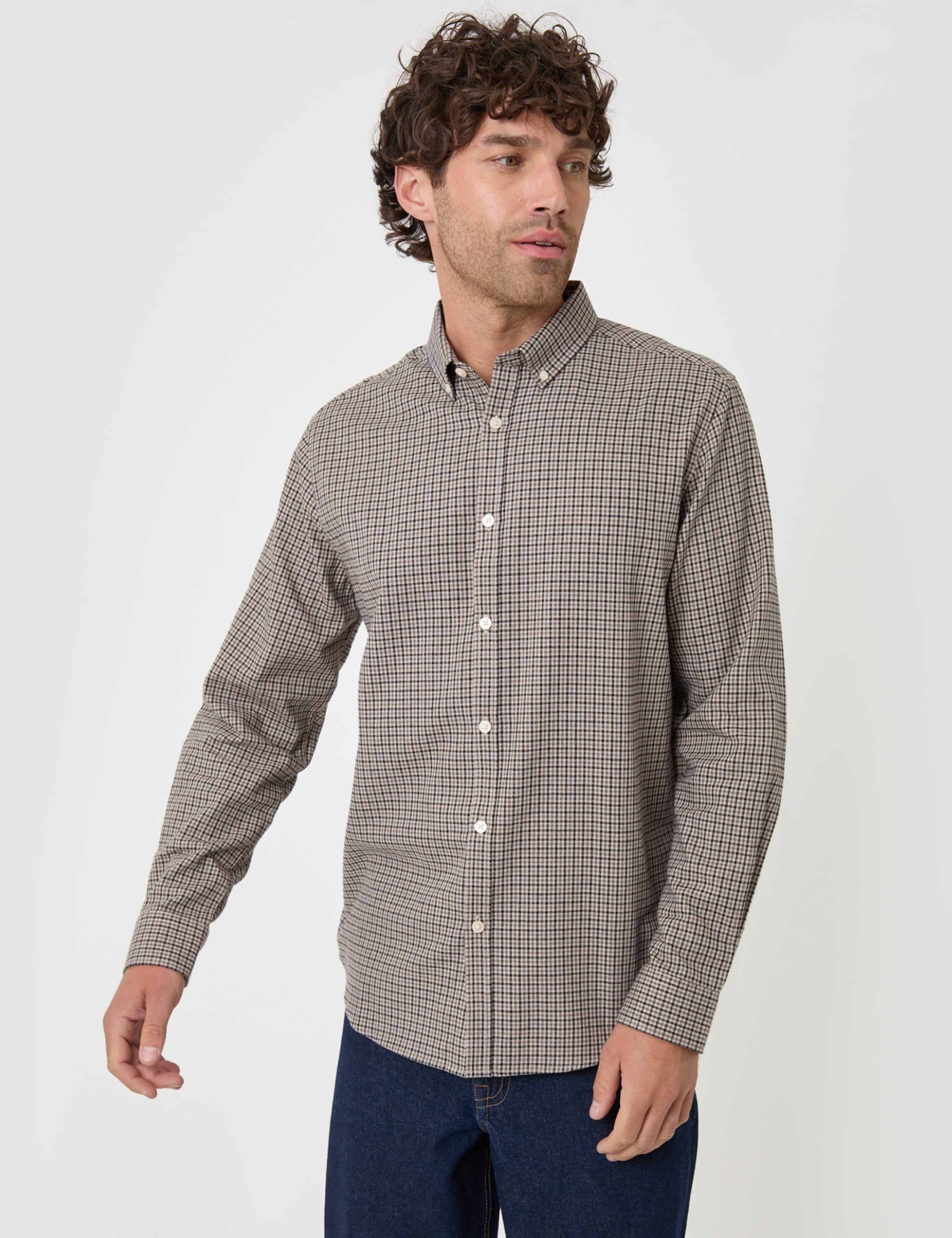 Brushed Cotton Flannel Shirt 1 of 5