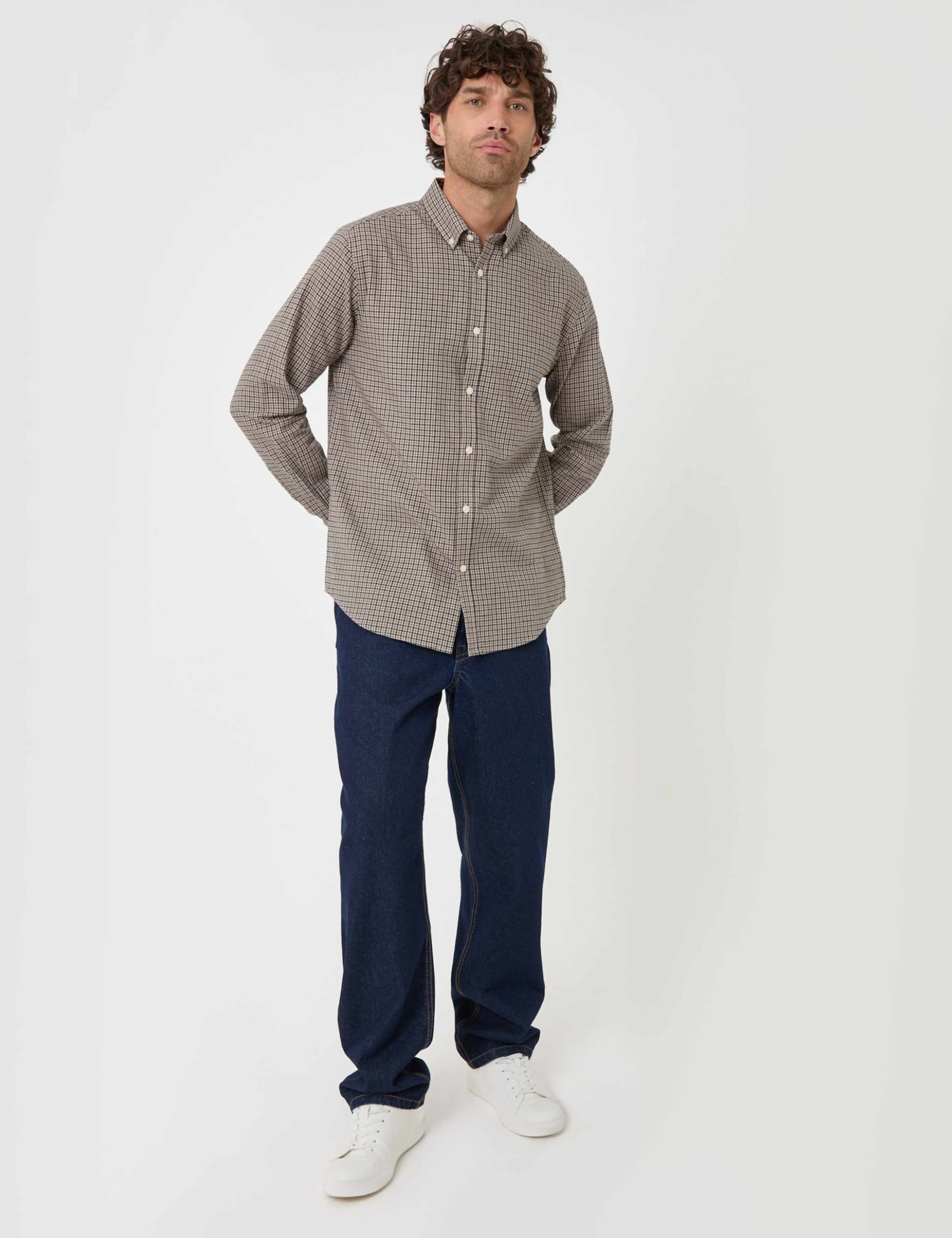 Brushed Cotton Flannel Shirt 3 of 5
