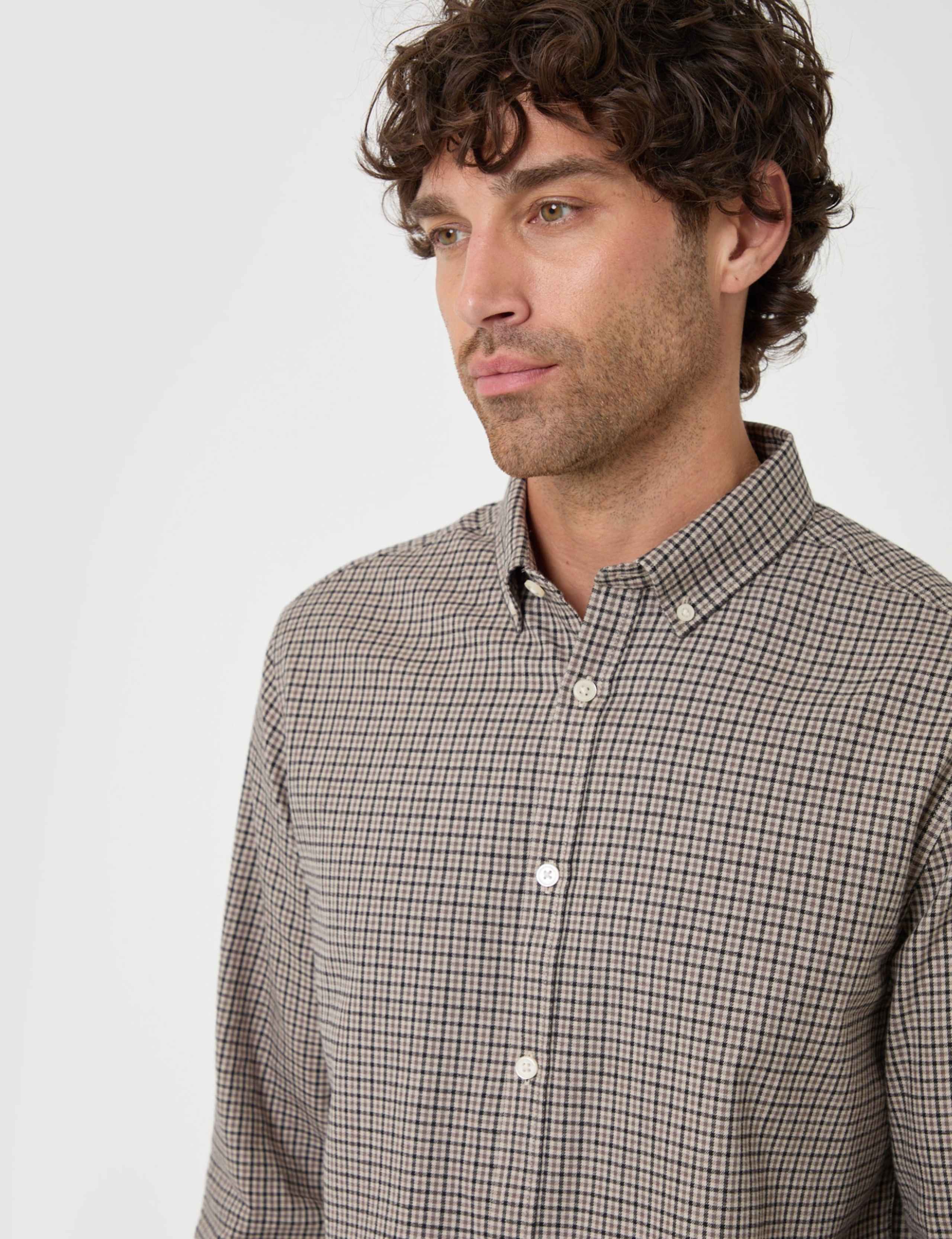 Brushed Cotton Flannel Shirt 4 of 5