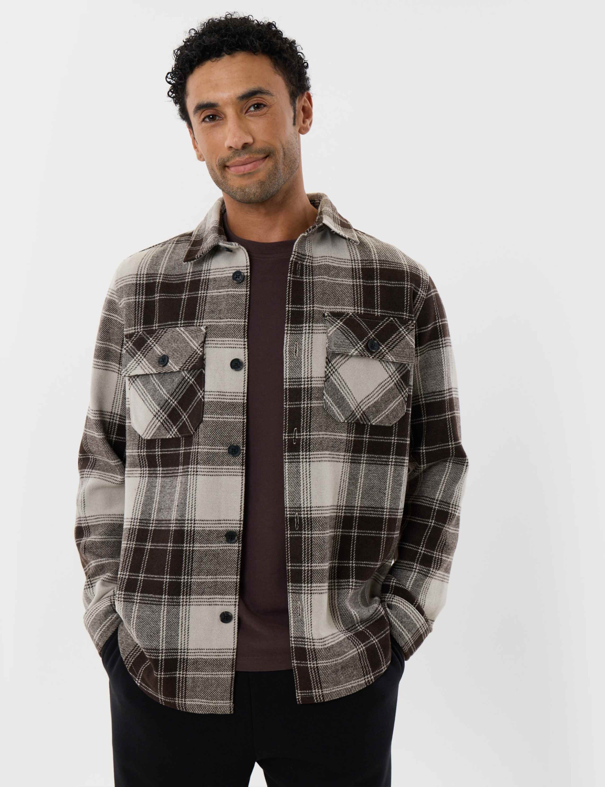 Checked Lightweight Shacket 1 of 7