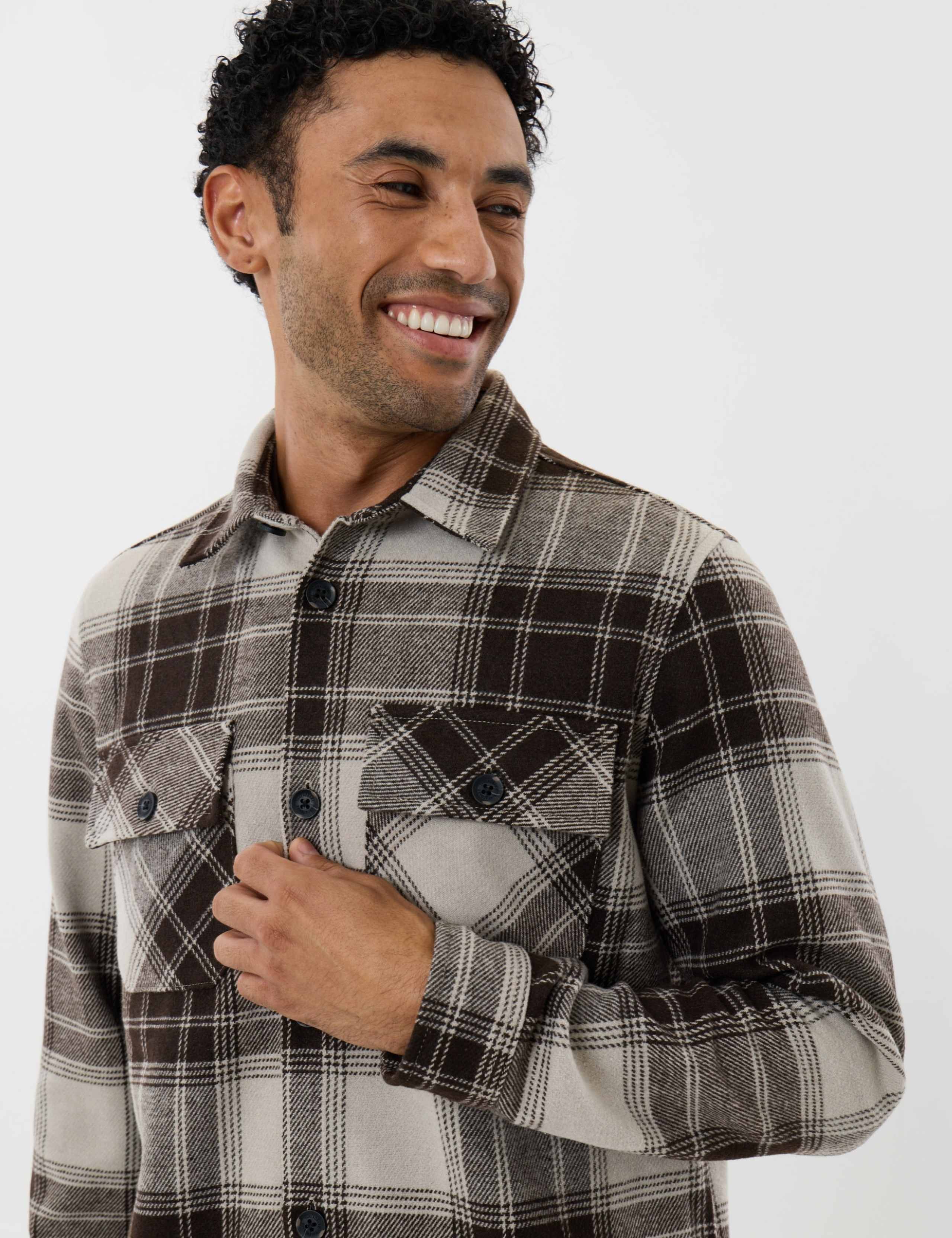 Checked Lightweight Shacket 5 of 7
