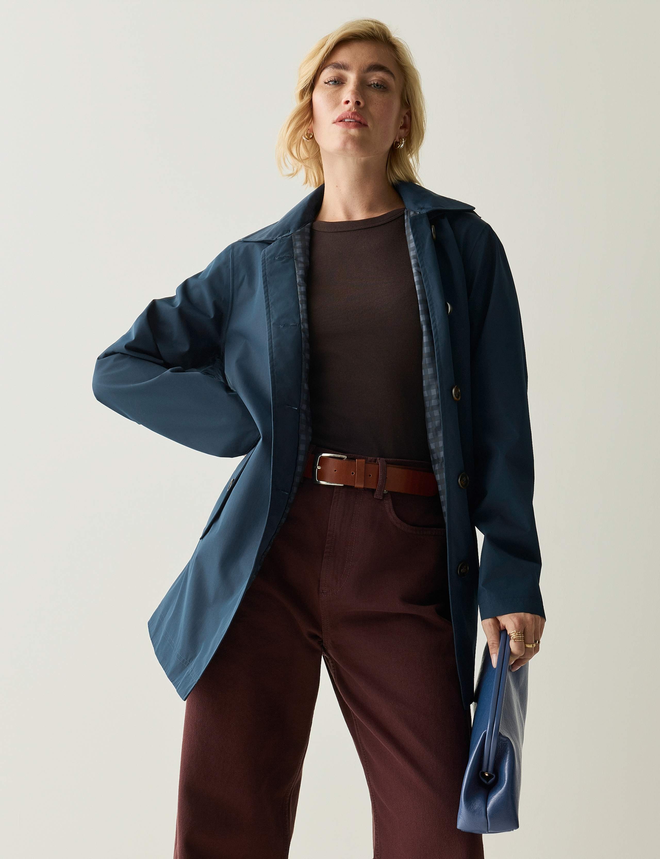 Waterproof Hooded Longline Trench Mac 4 of 8