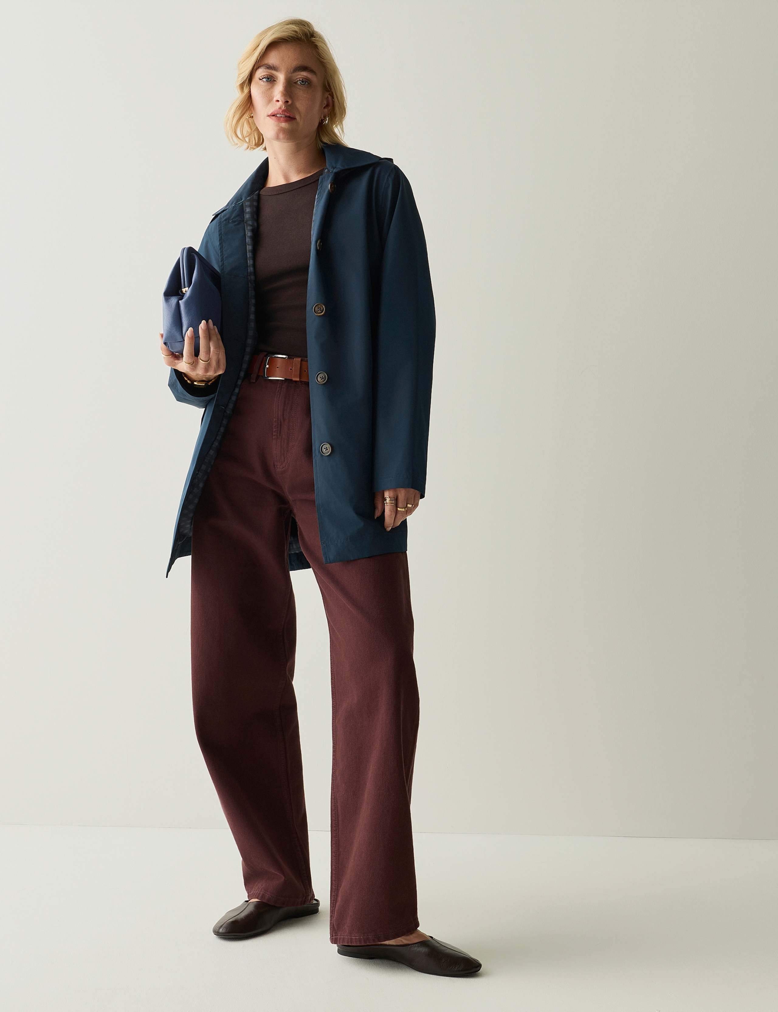 Waterproof Hooded Longline Trench Mac 5 of 8