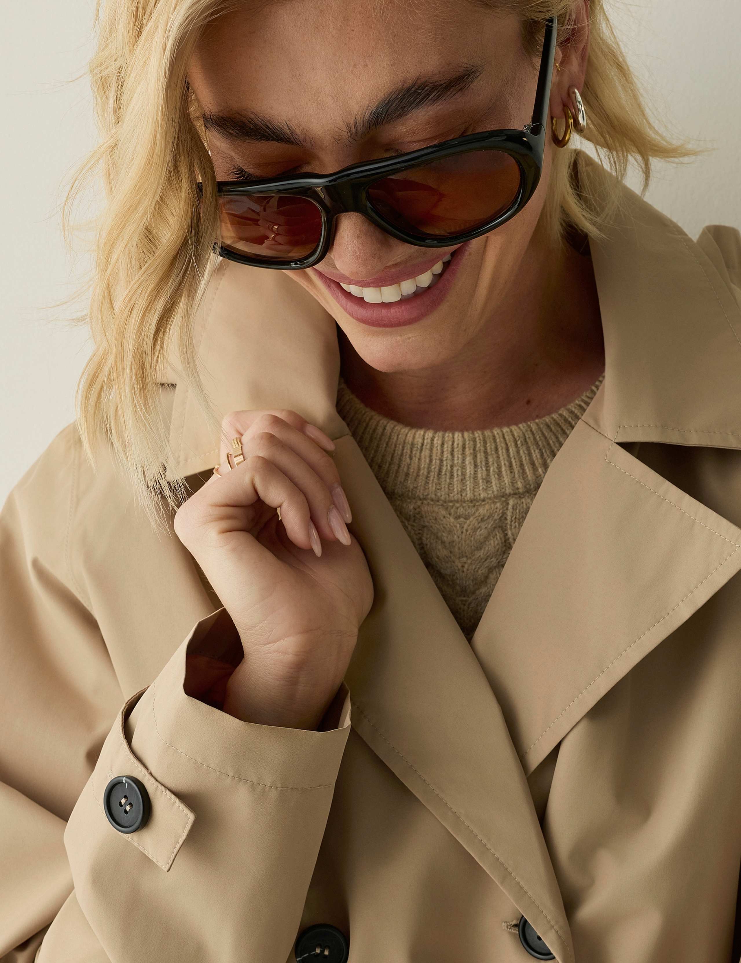 Waterproof Belted Hooded Longline Trench Coat 7 of 8