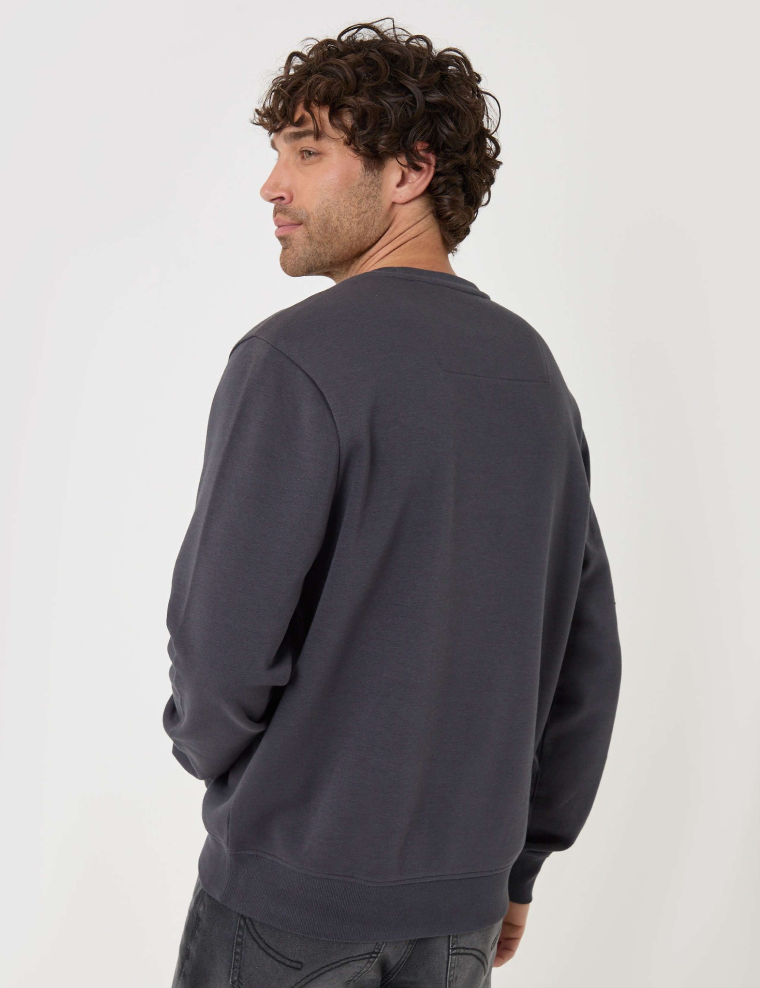 Cotton Rich Crew Neck Sweatshirt 4 of 5