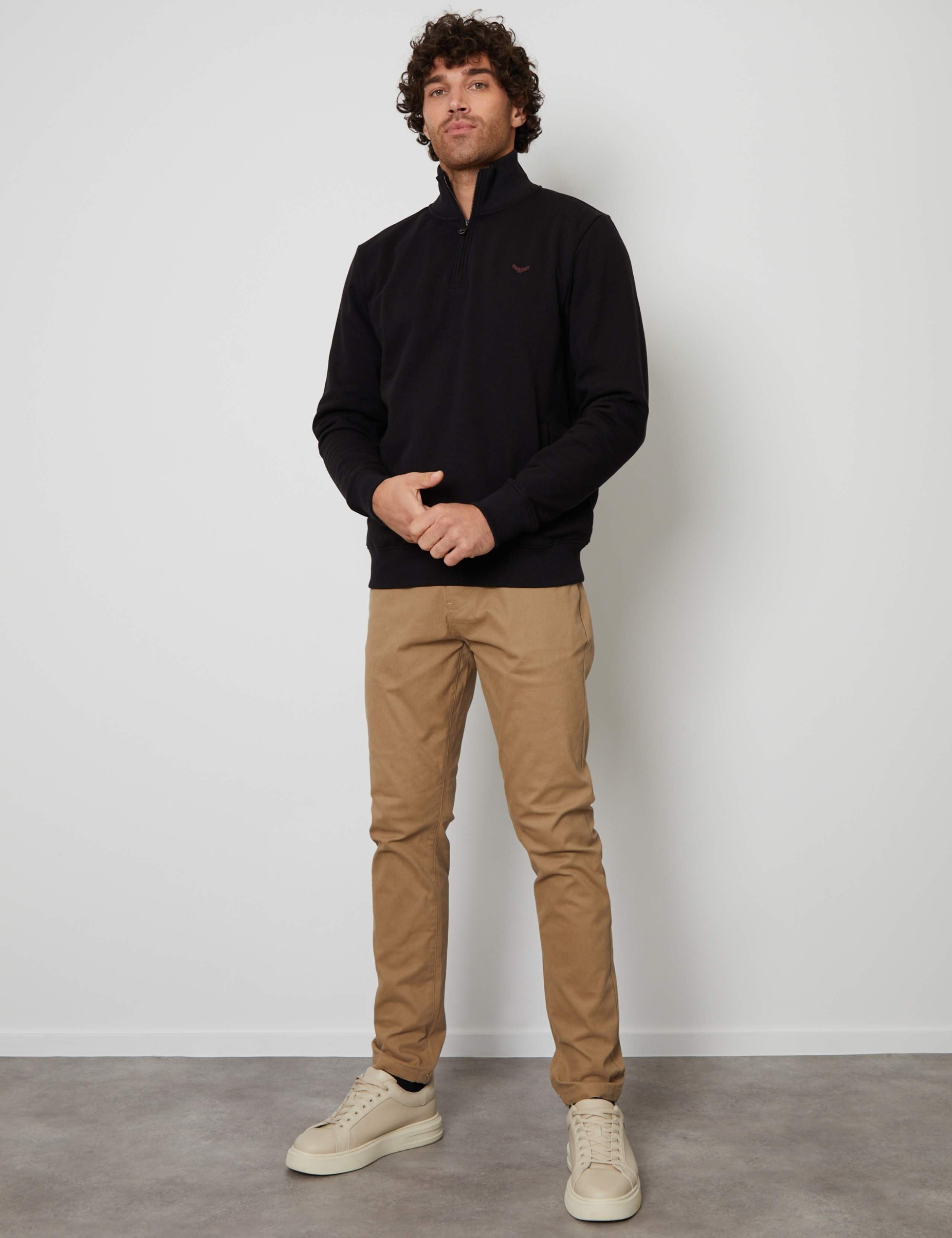 Cotton Rich Quarter Zip Sweatshirt 3 of 5