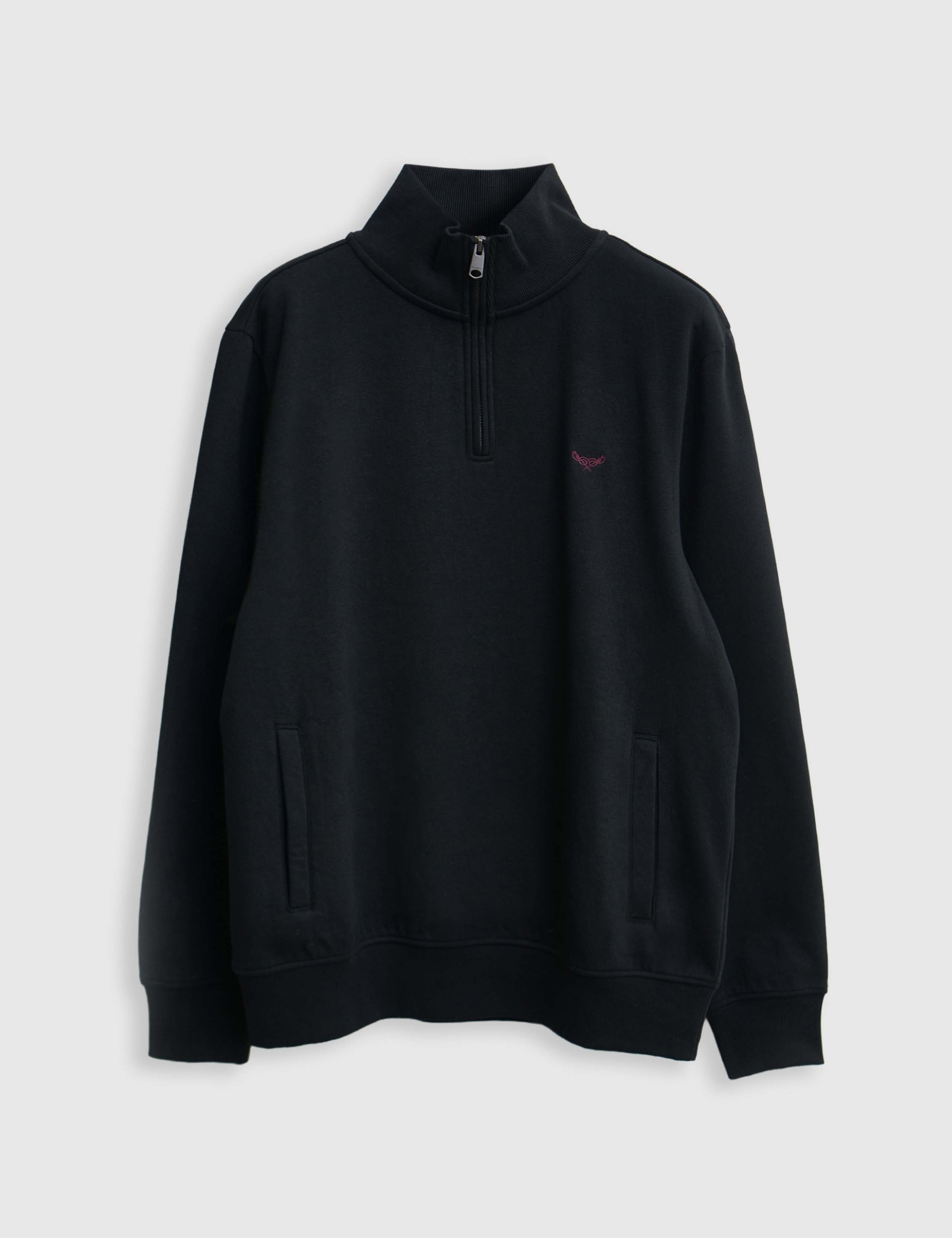 Cotton Rich Quarter Zip Sweatshirt 2 of 5