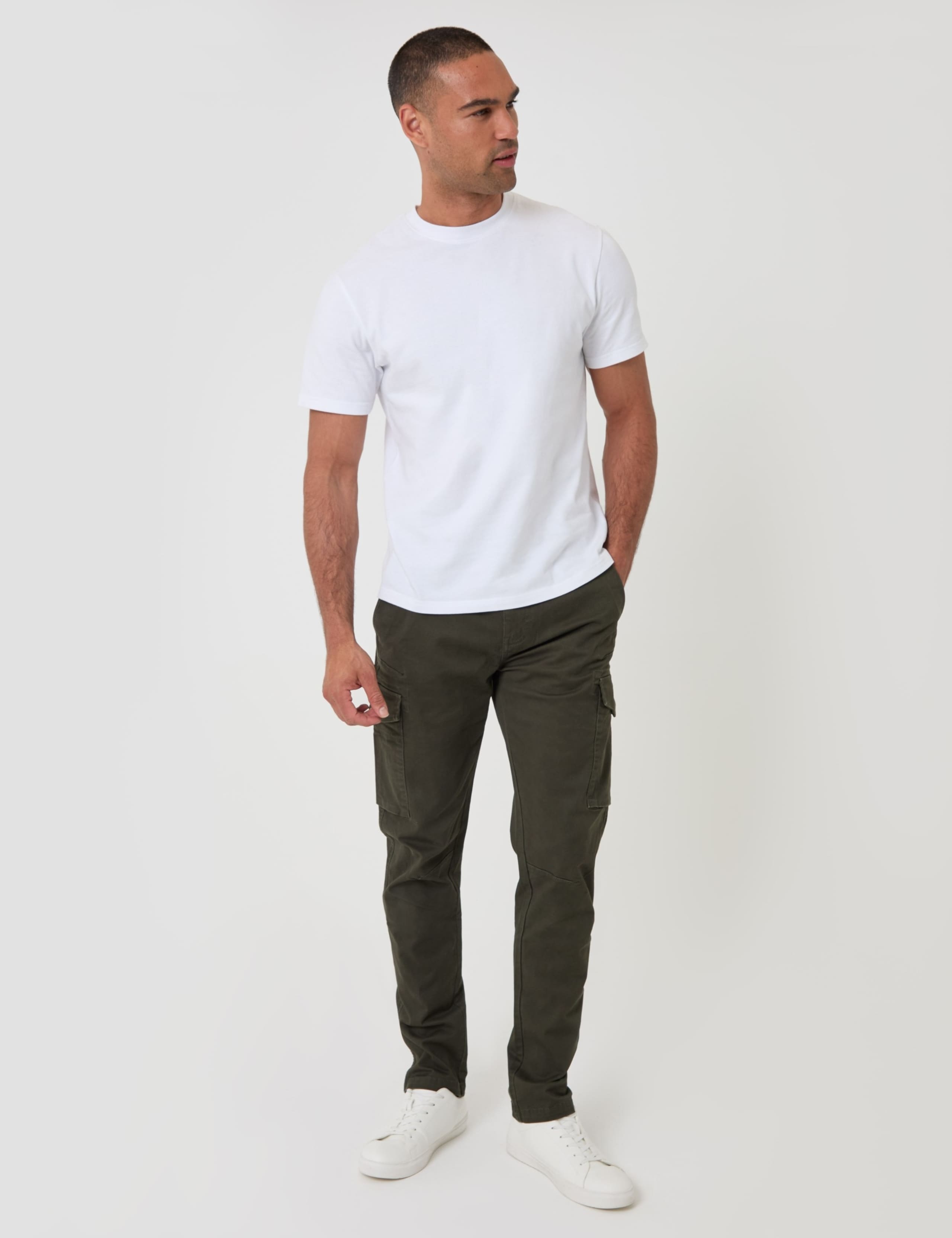 Slim Fit Cargo Style Trousers 3 of 5